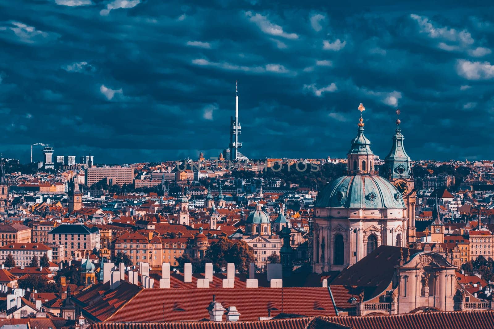 Prague, Czech Republic, panorama city skyline