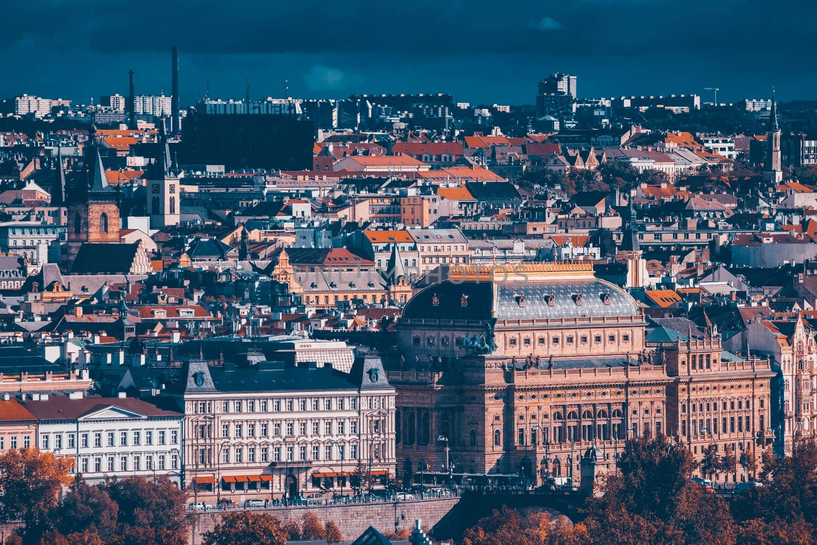 Prague, Czech Republic, panorama city skyline
