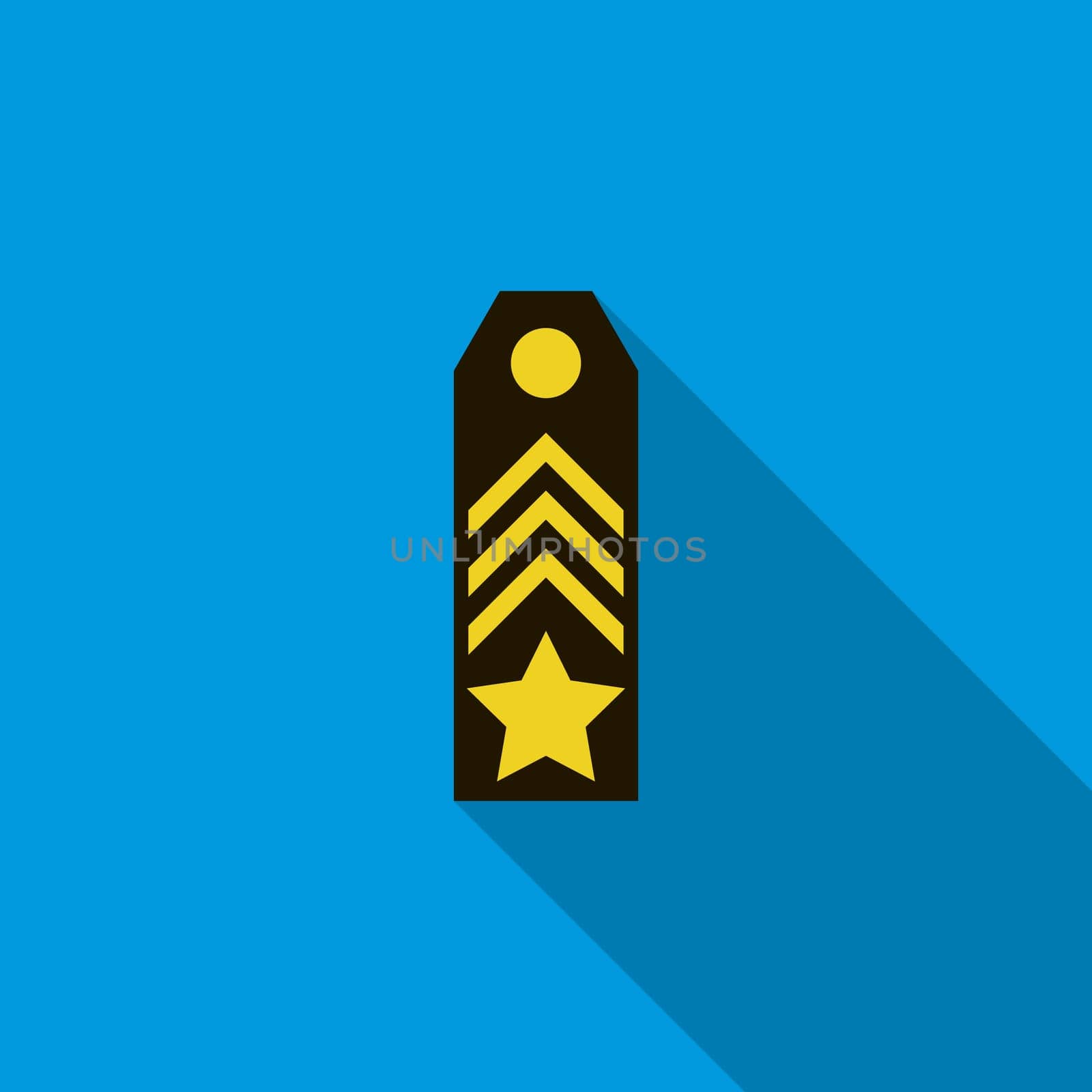 icon in flat style on a blue background