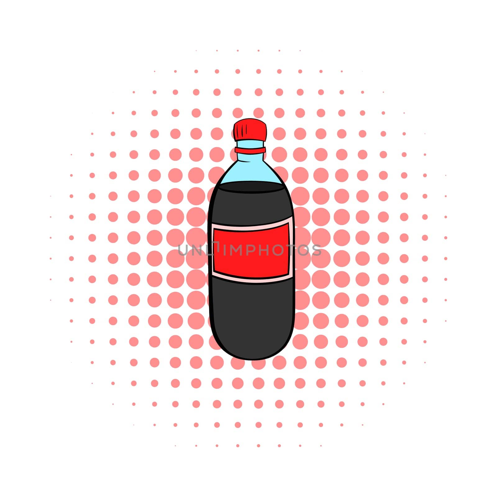icon in comics style on a white background
