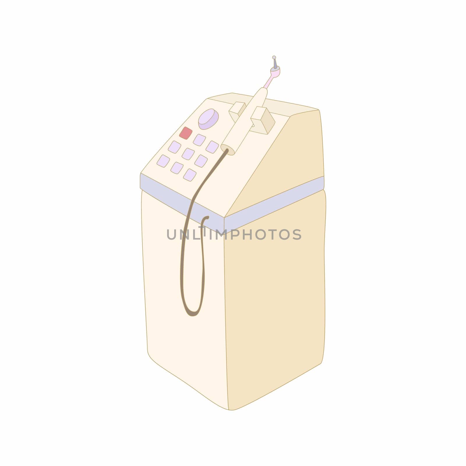Dental equipment icon in cartoon style isolated on white background. Stomatological equipment symbol