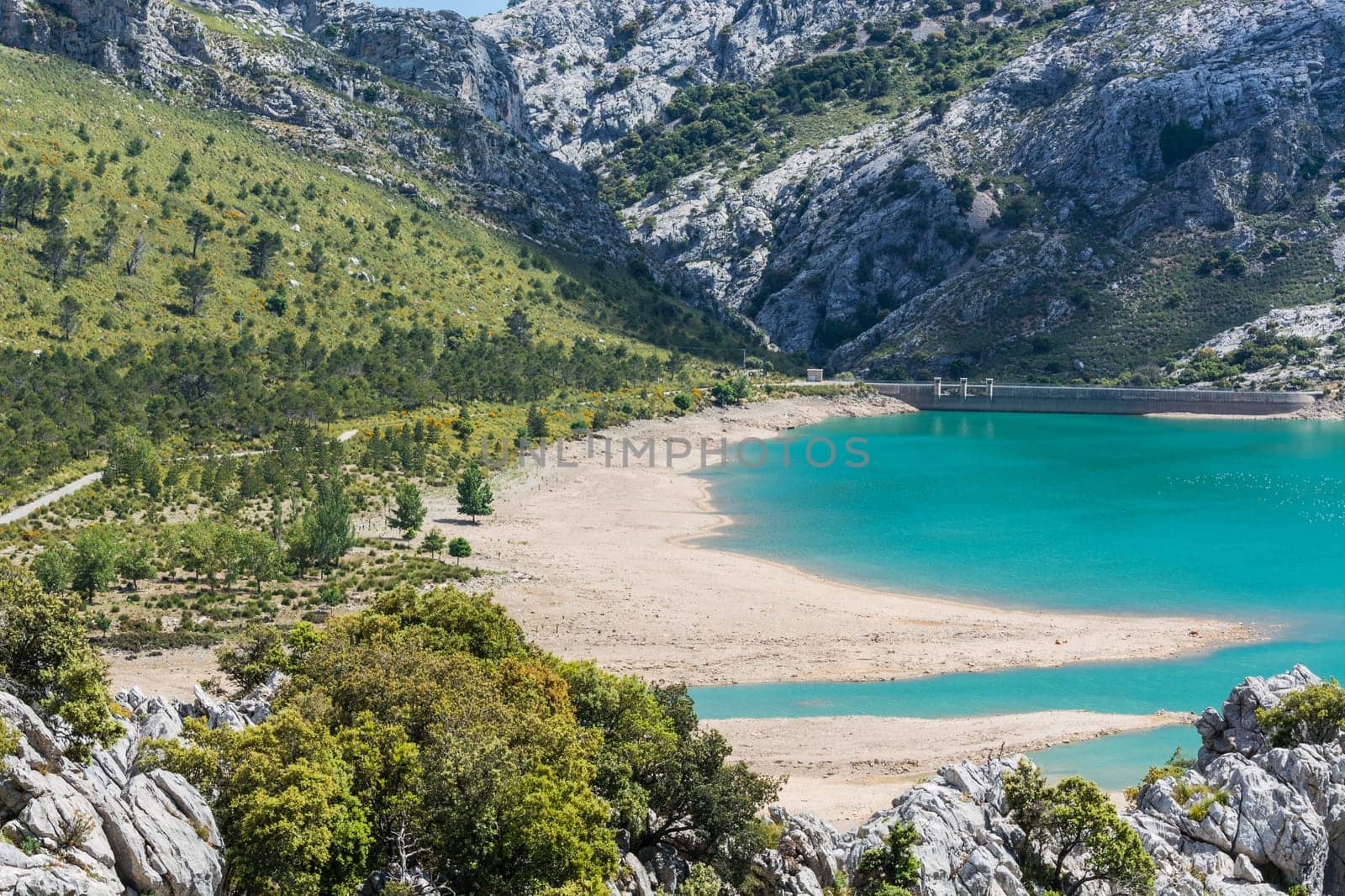 Fantastic views of the Embalse de Cuber in the Sierra de Tramuntana, Mallorca, Spain.