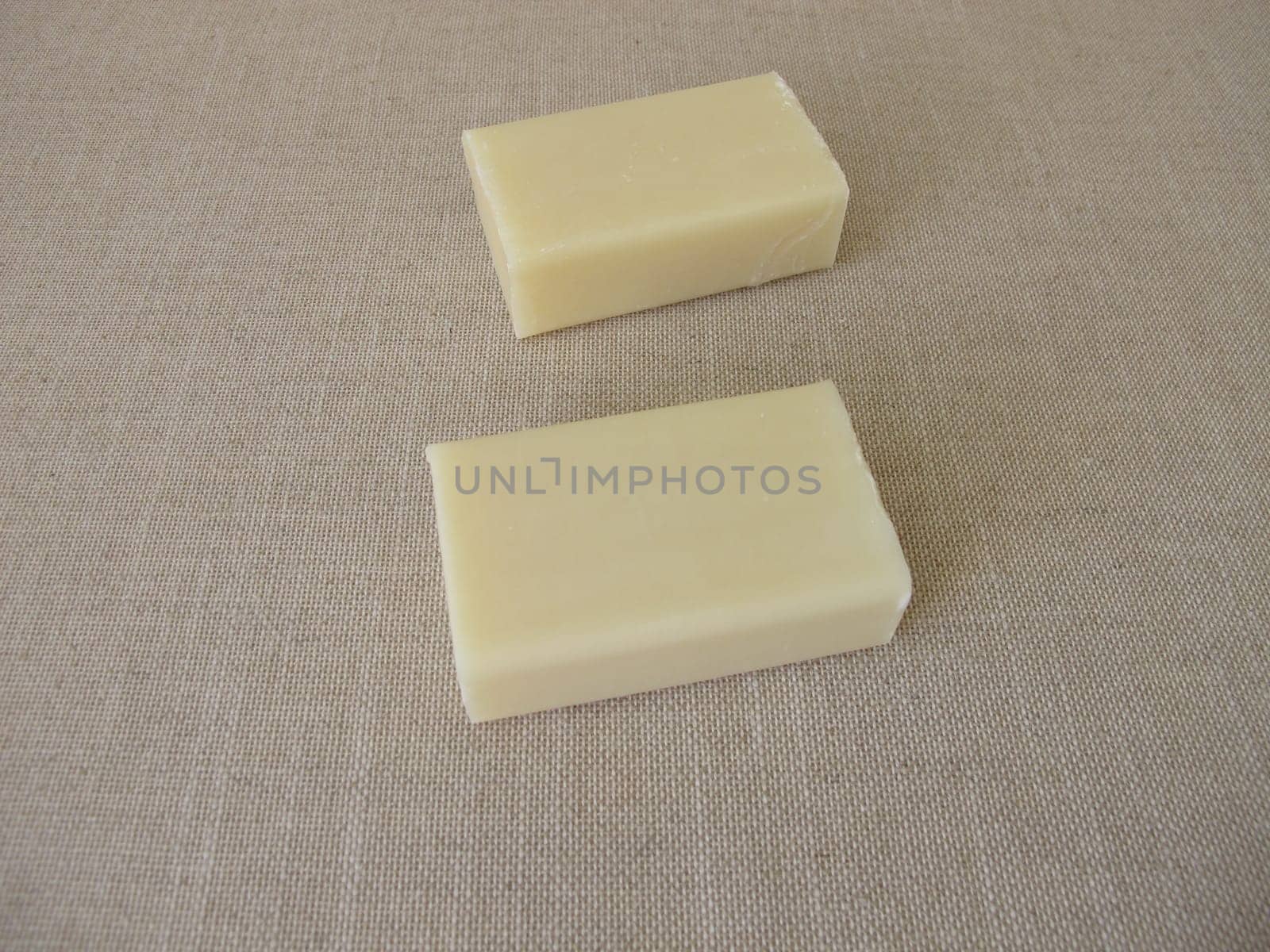 A soap bar made from natural vegetable oils
