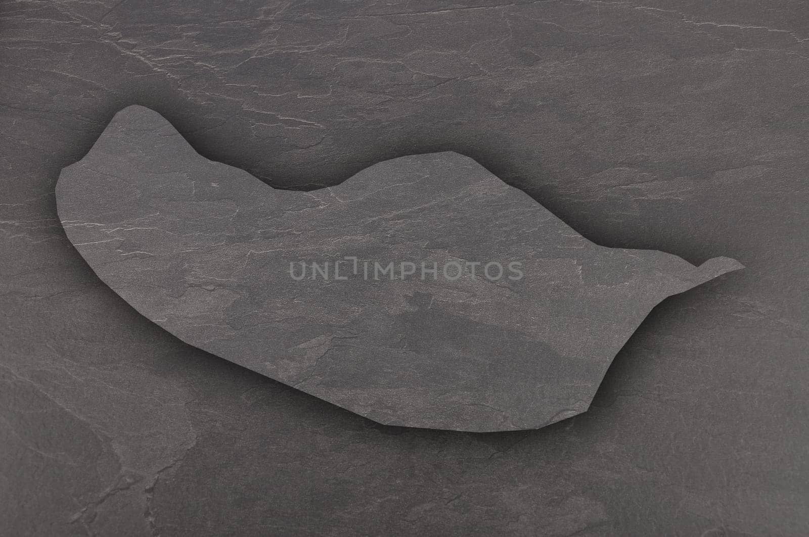 Map of Madeira on dark slate