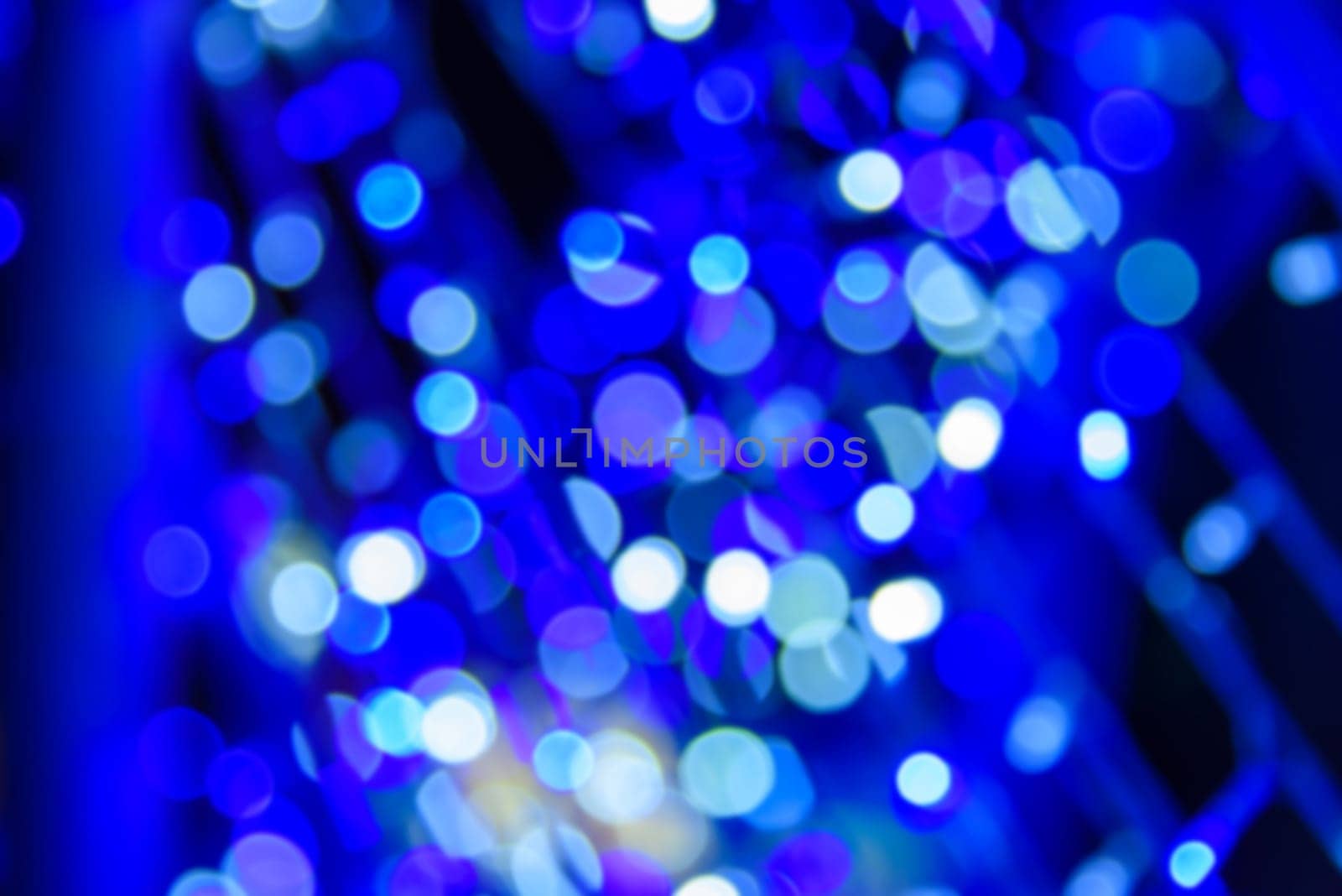 blue light with bokeh defocused background