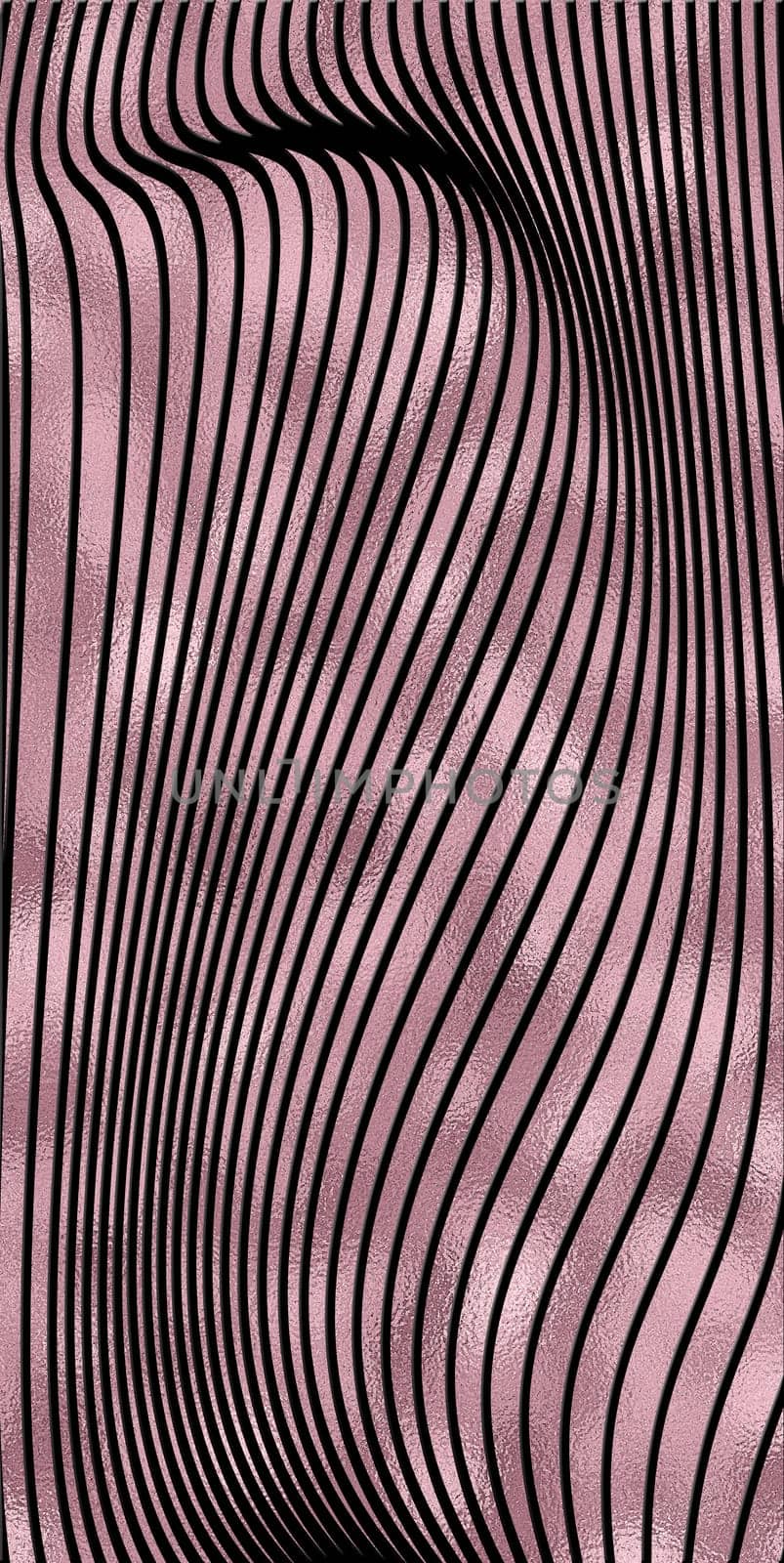 Abstract linear pattern. Template for design backgrounds, package, textile, wrapper. Rose pink gold black background. Illustration