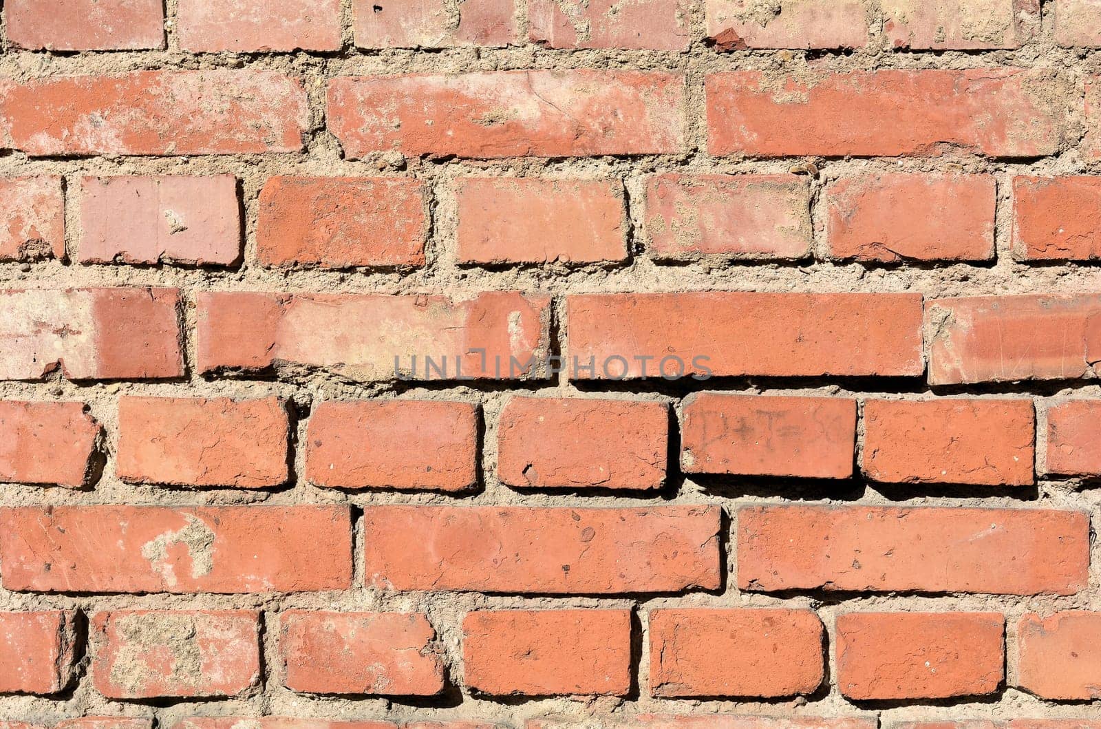 Facade of an old brick house
