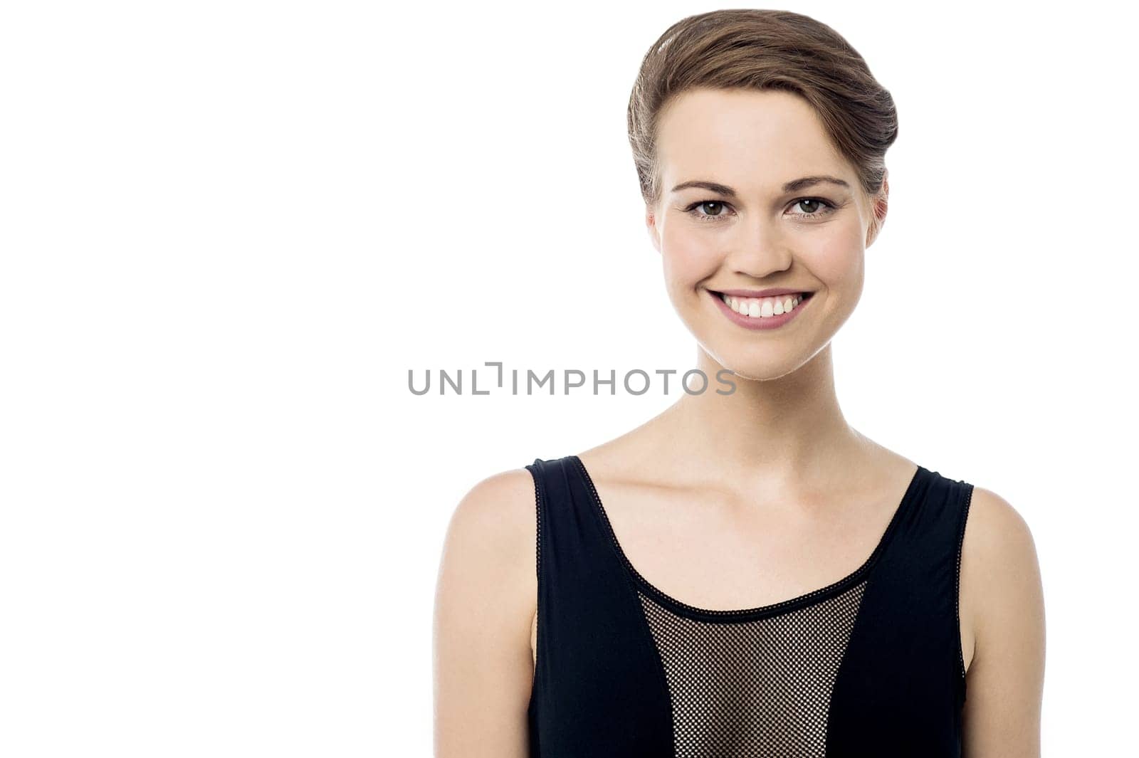 Gorgeous pretty woman looking at you