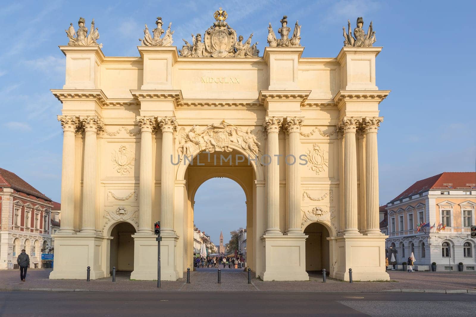 Brandenburg Gate with road in front