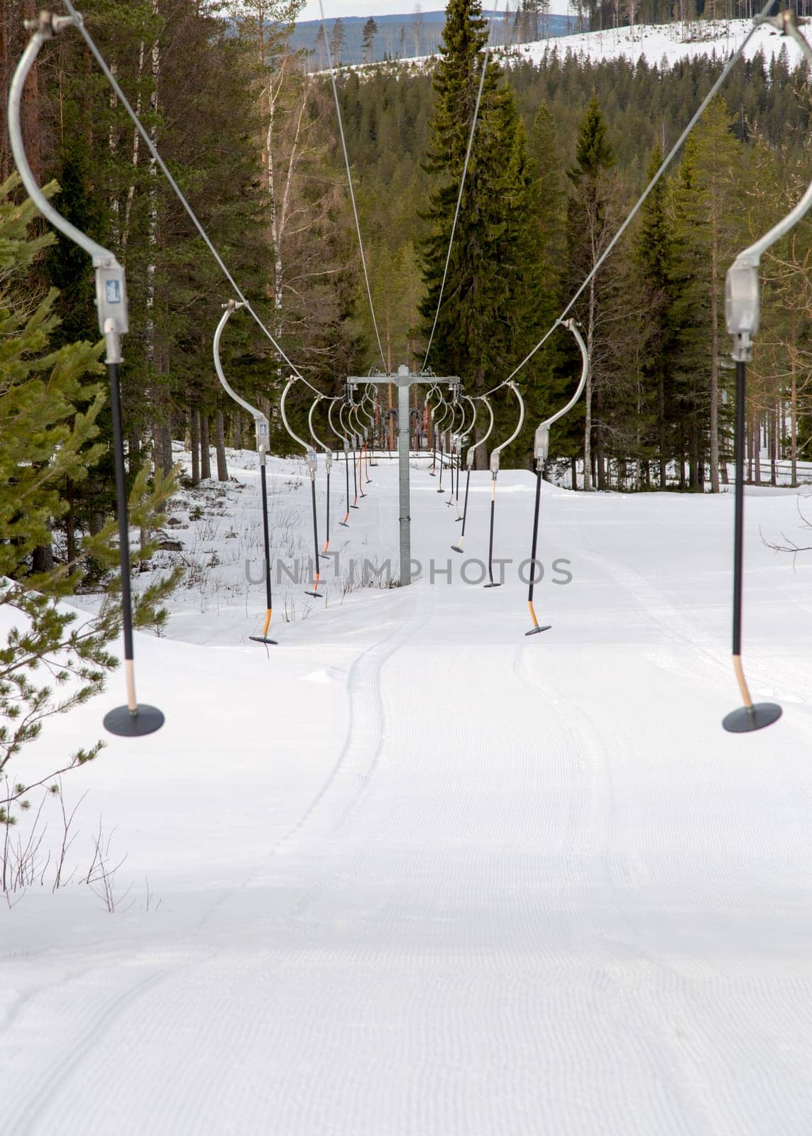 Button Lift Downhill Skiing