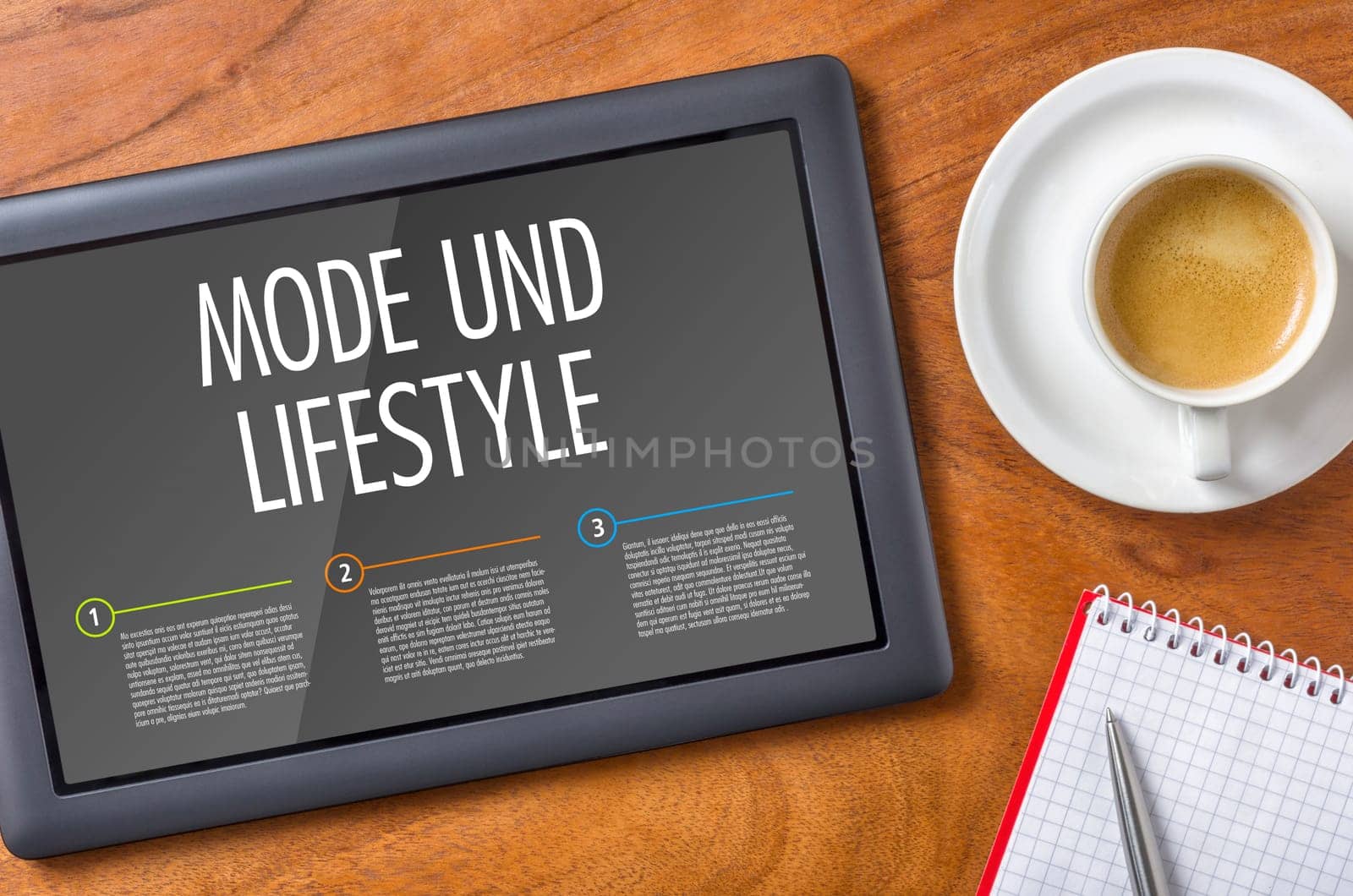 Tablet on a desk - Fashion and Lifestyle