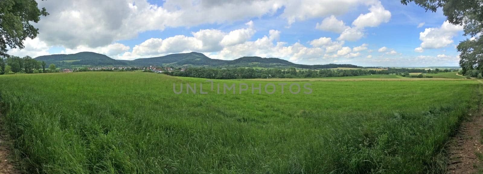 panoramic view to the Swabian Alb