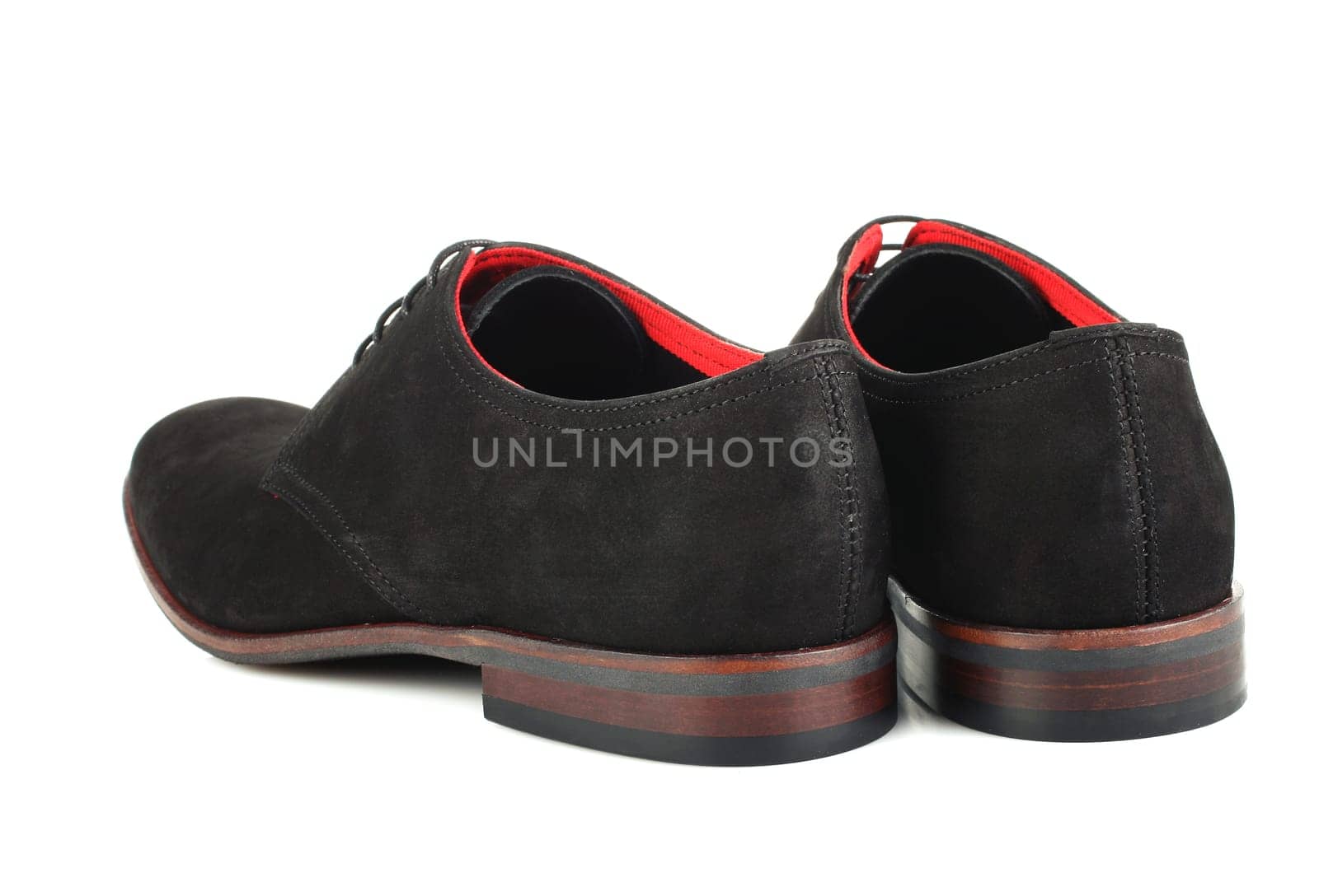 Black man shoes isolated on a white background