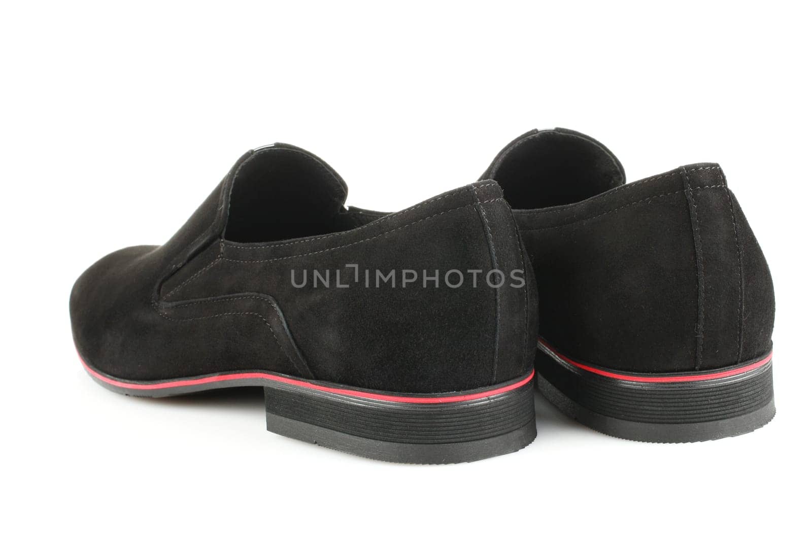 Black man shoes isolated on a white background