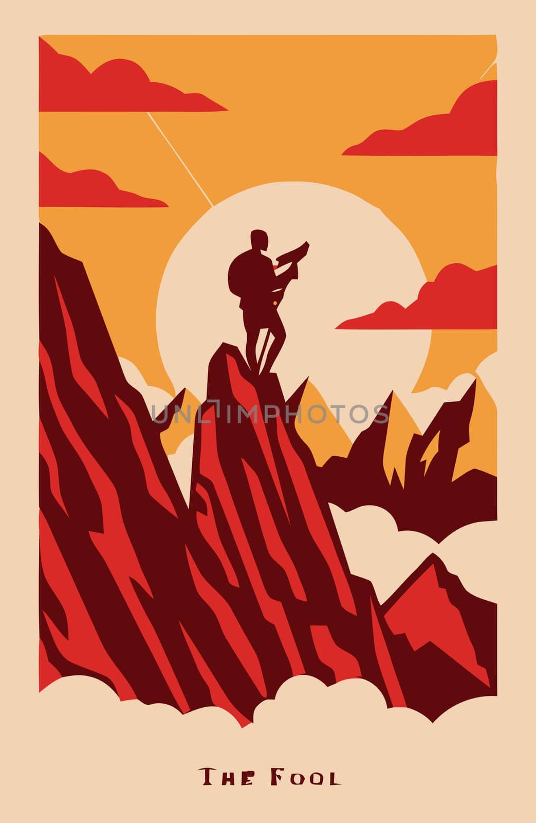tarot fortune telling card illustration