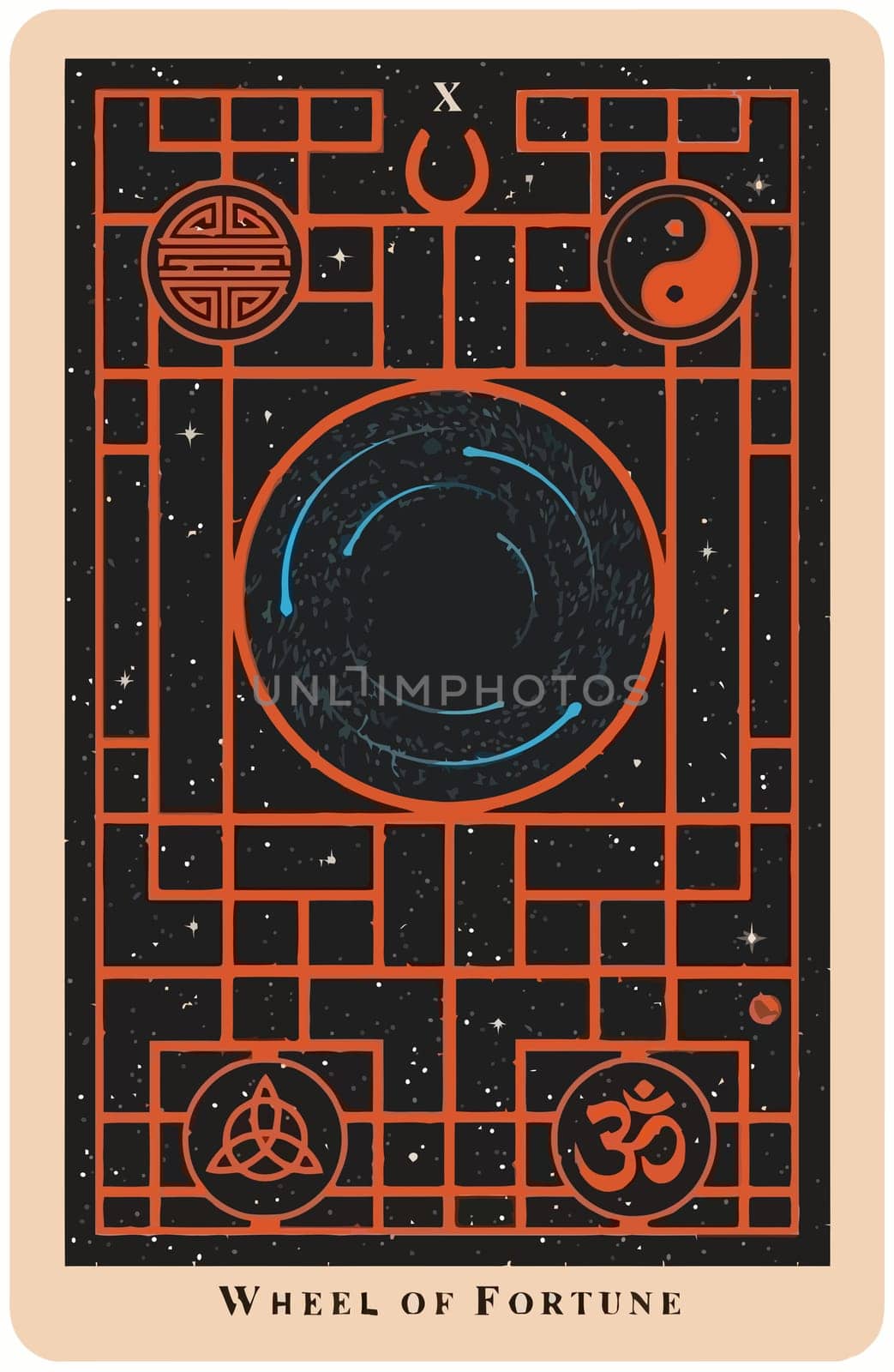 tarot fortune telling card illustration