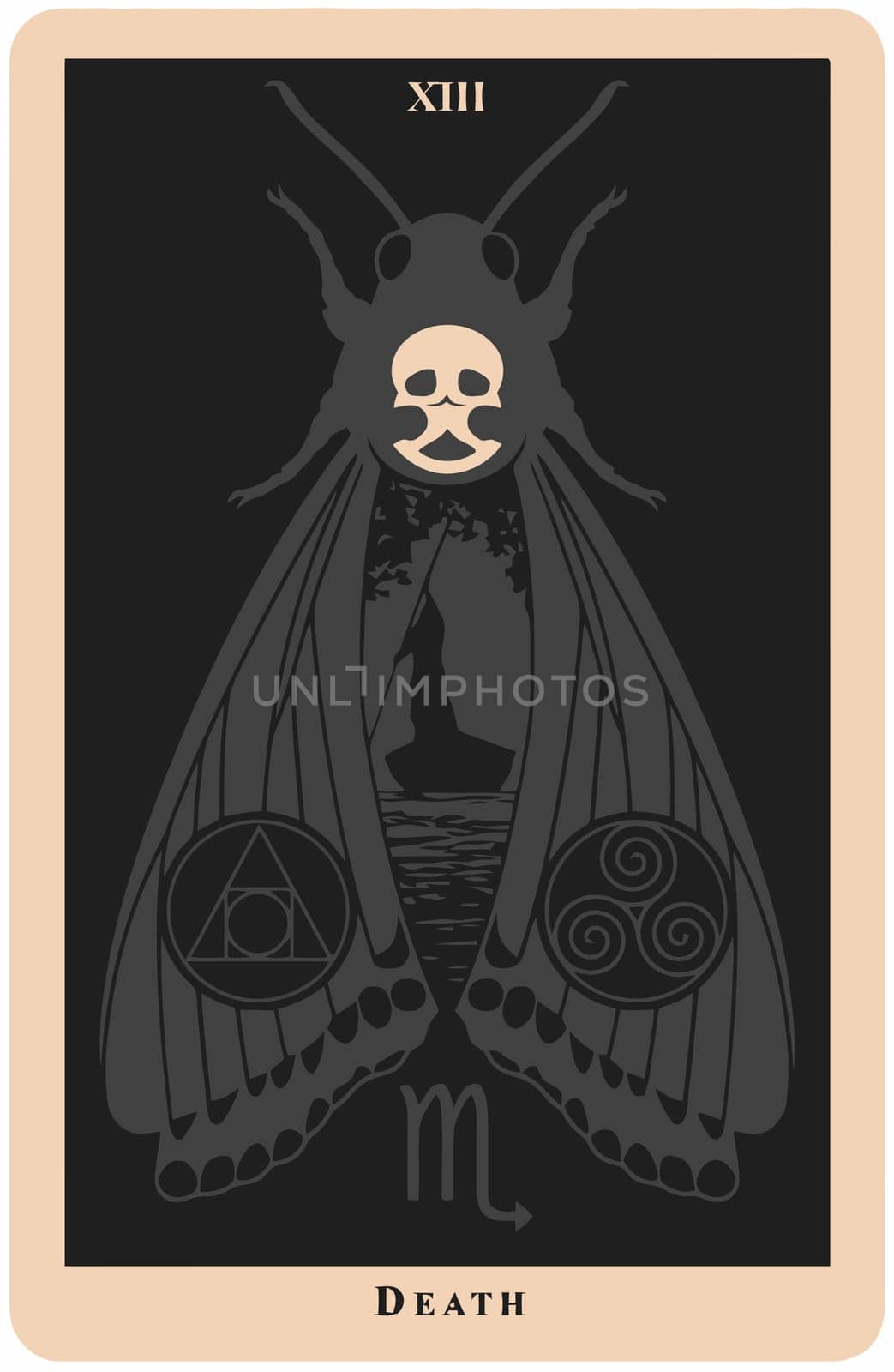 tarot fortune telling card illustration
