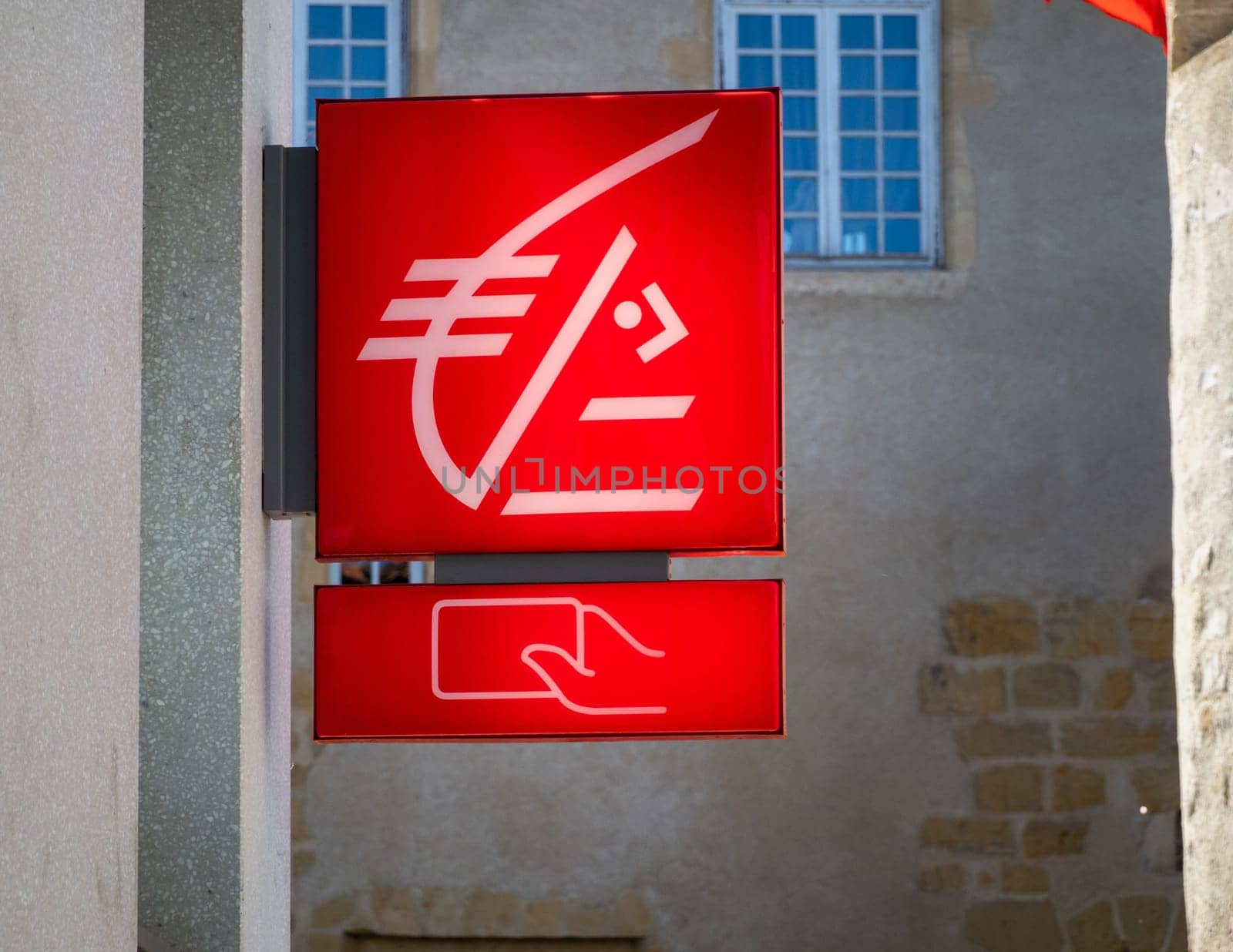 BAYONNE, FRANCE - CIRCA APRIL 2021: Caisse d'Epargne sign outside agency. Caisse d'Epargne is a French banking group.