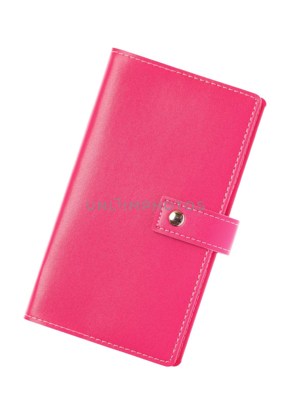 Pink leather notebook