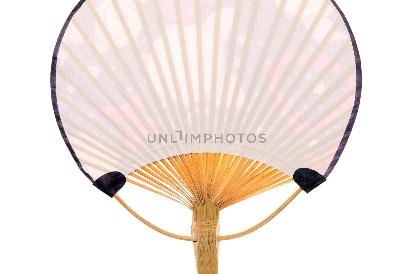 Traditional chinese fan isolated on white