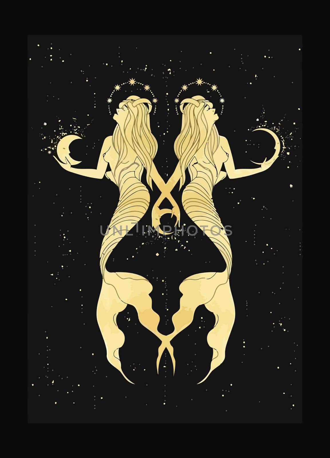 tarot fortune telling card illustration