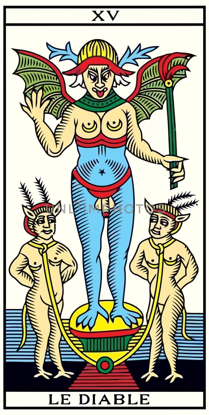 tarot fortune telling card illustration