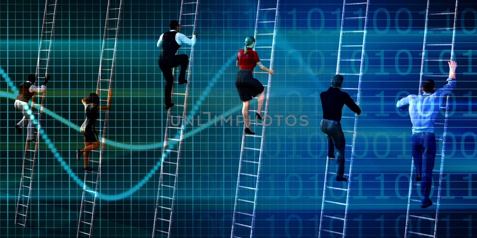 Climb the Corporate Ladder as a Business Concept