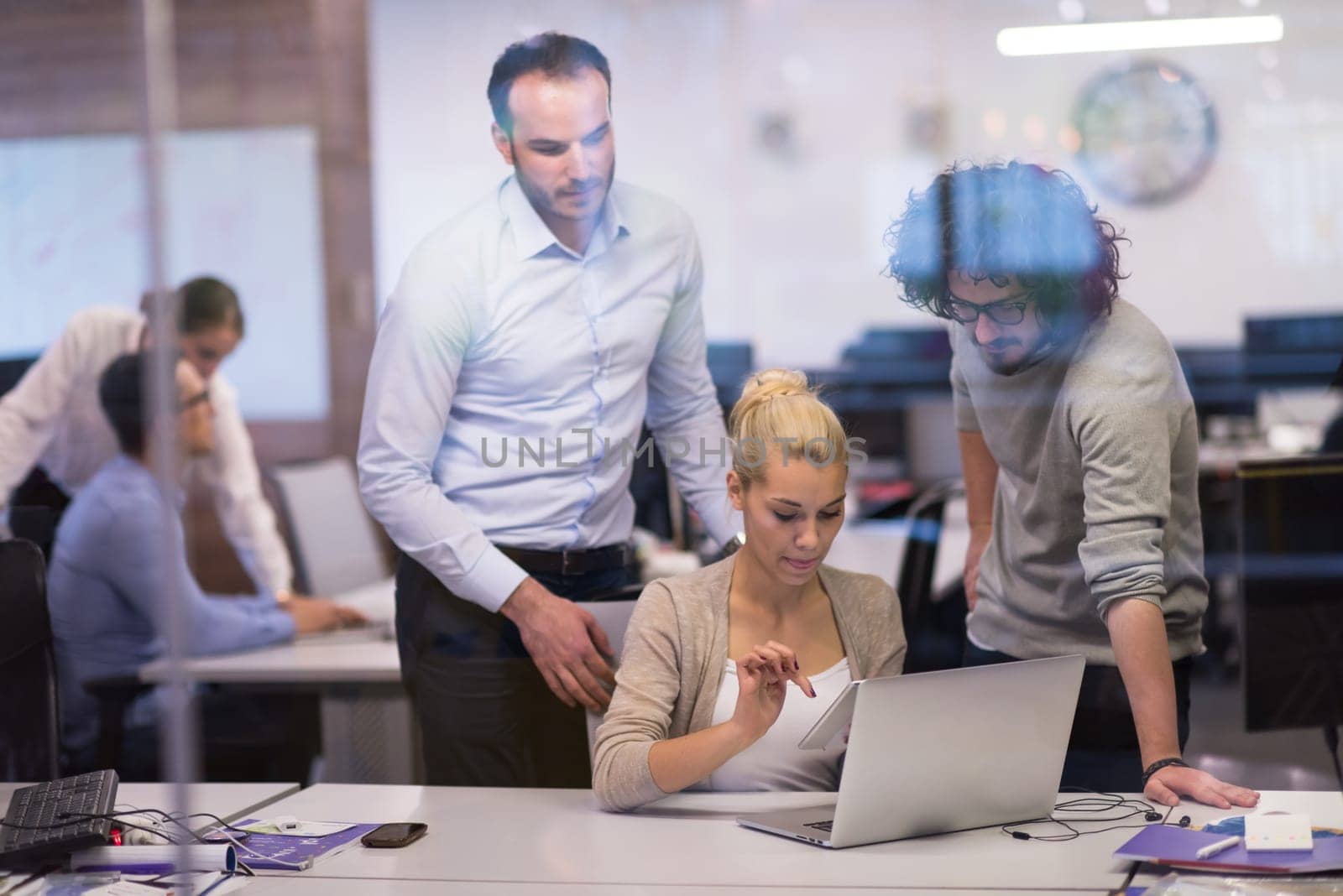 Portrait Of Successful Business people Entrepreneur At Busy startup Office
