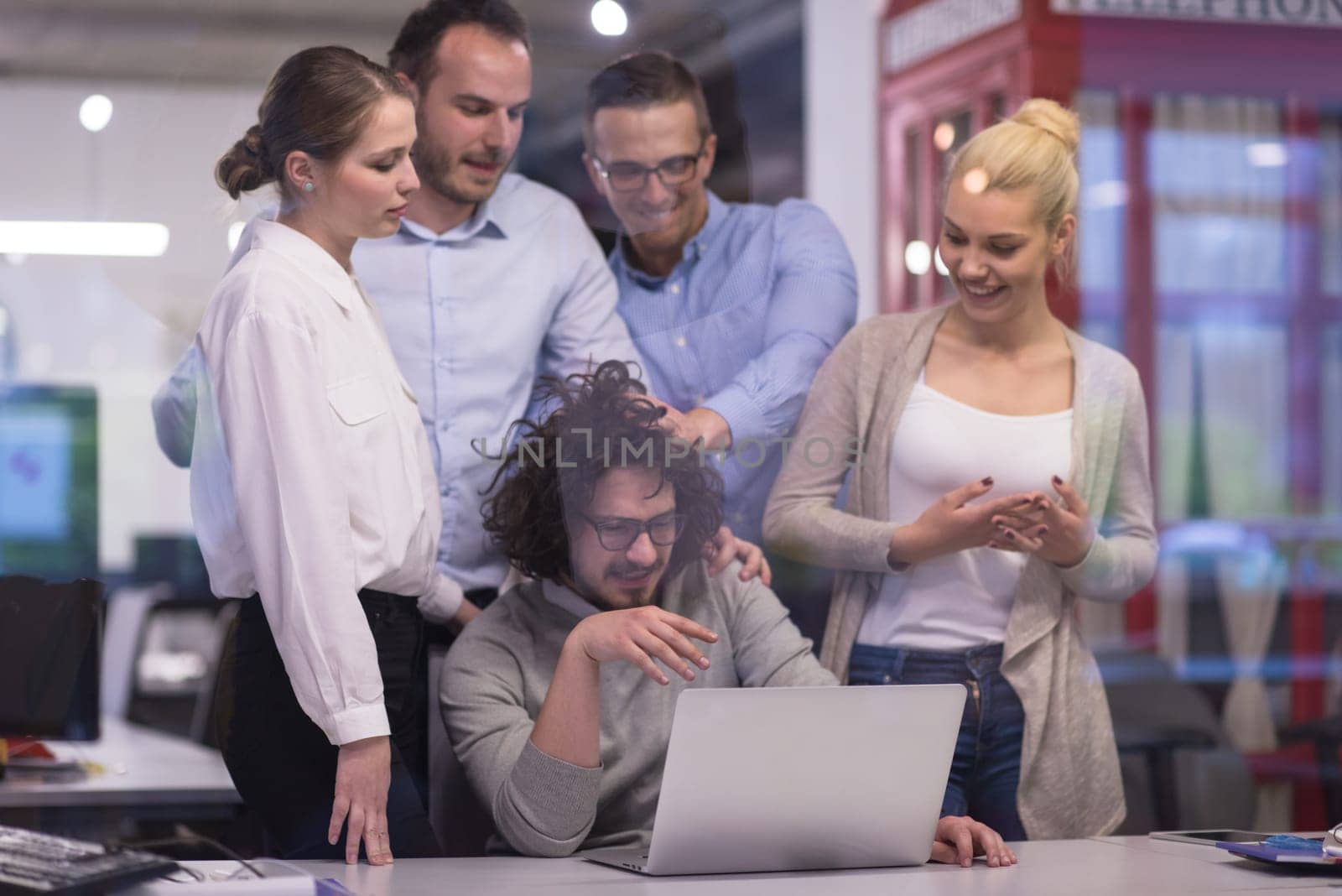 Portrait Of Successful Business people Entrepreneur At Busy startup Office