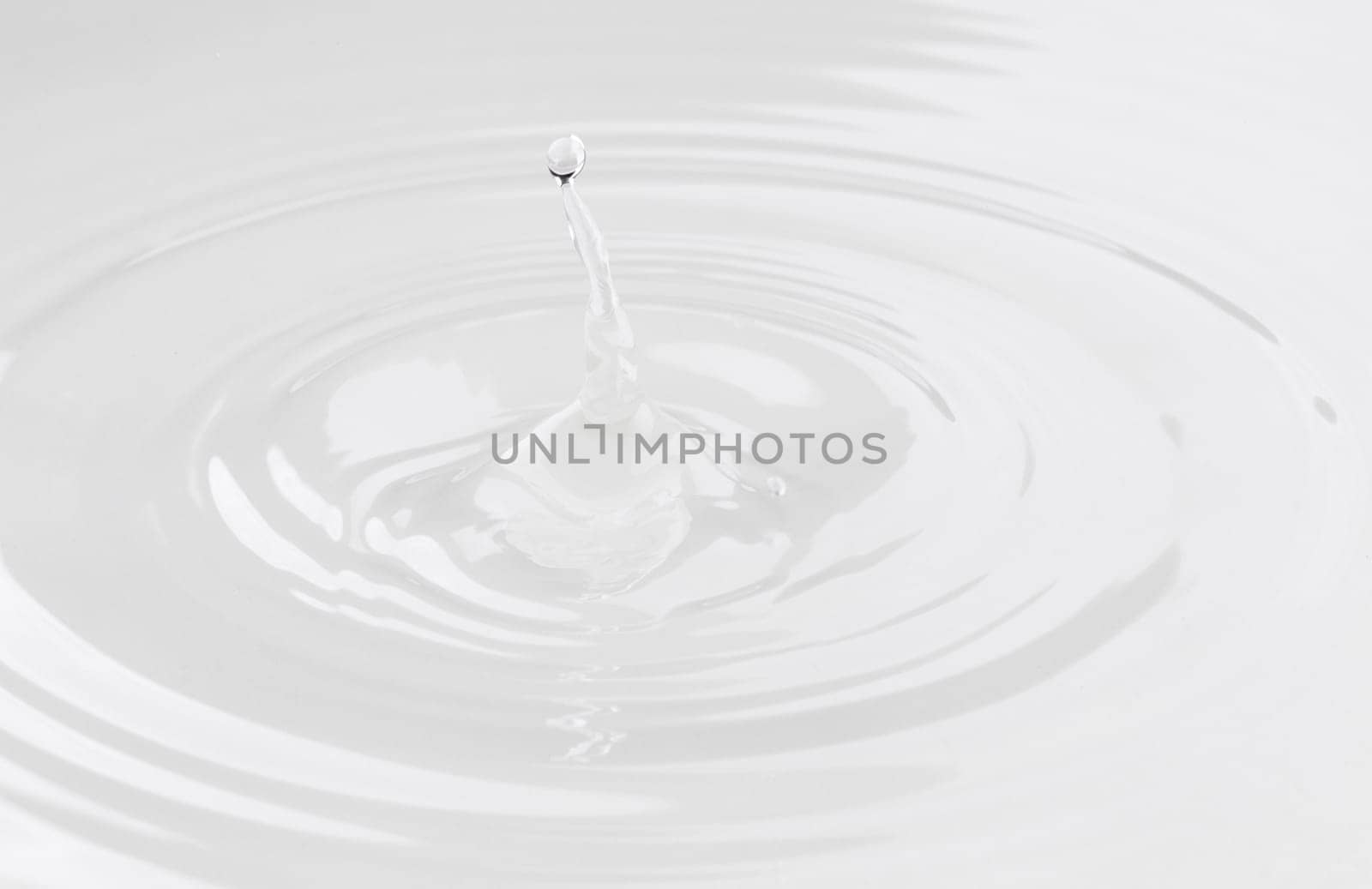 waterdrop on white background