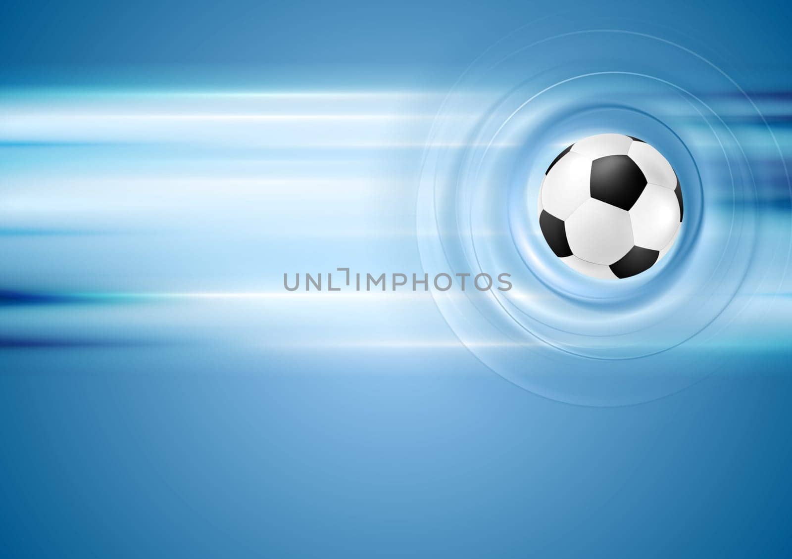 Bright blue vector football background