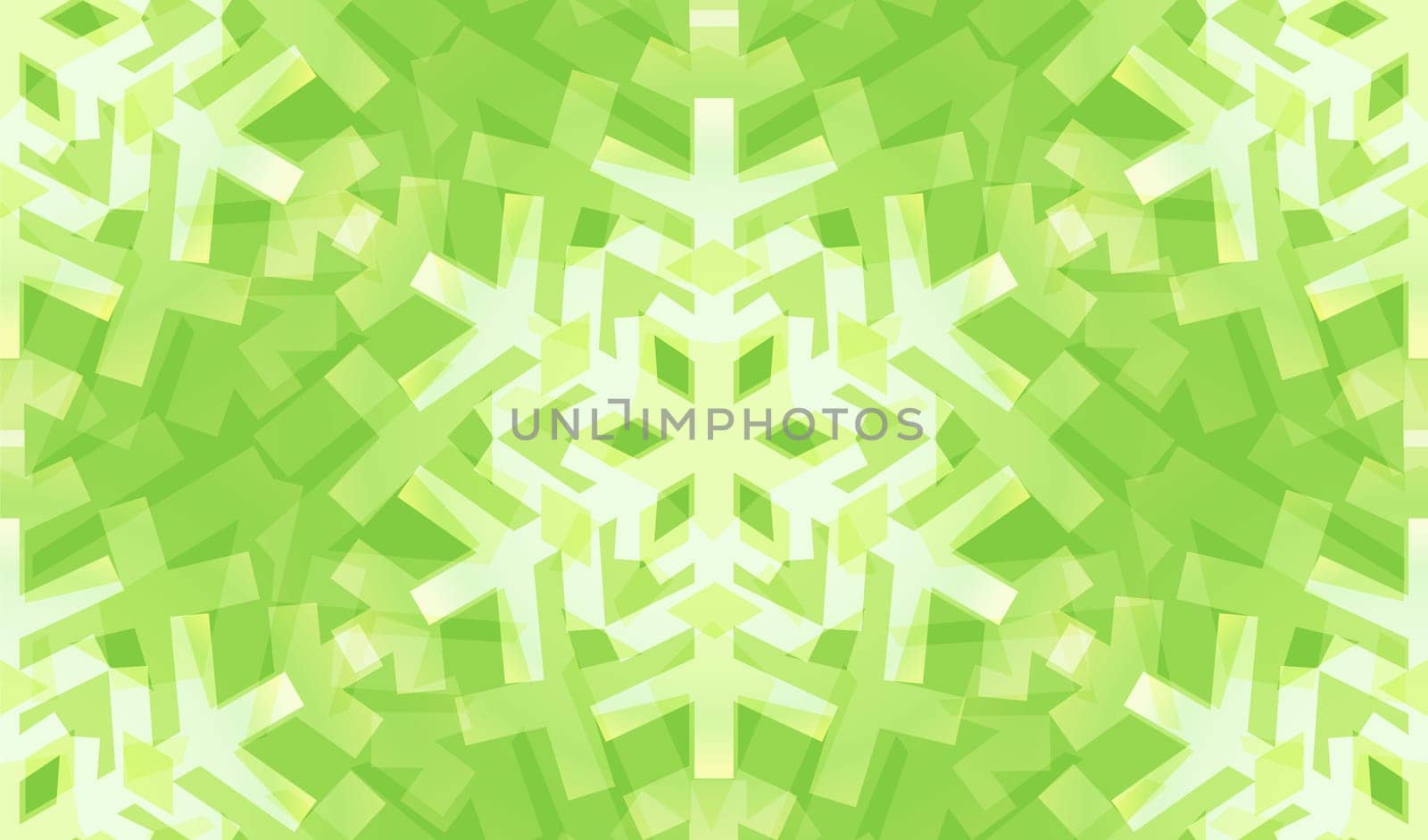 Awesome Shiny Green Snowflakes Seamless Pattern for Winter or Christmas Desing.