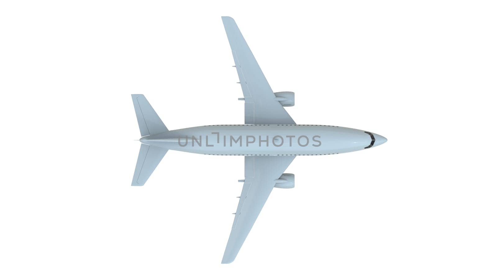 Commercial Passenger Plane in Air on White, Vacation Travel by Air Transport, Airliner Take Off Flying, Aircraft Flight and Aviation Route Airline Sign, Aviation Cargo Service 3d Illustration