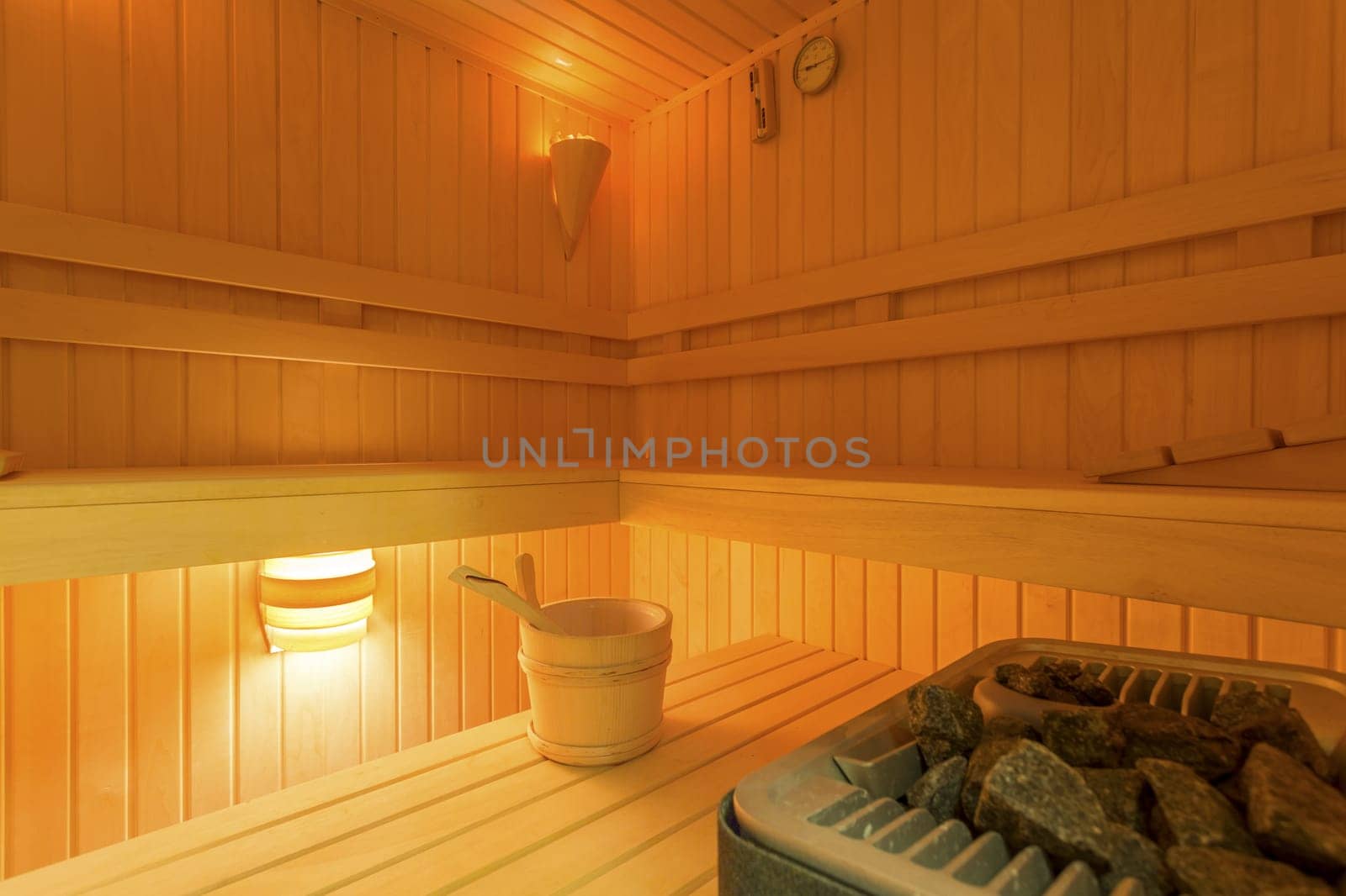 House with stylish dry sauna