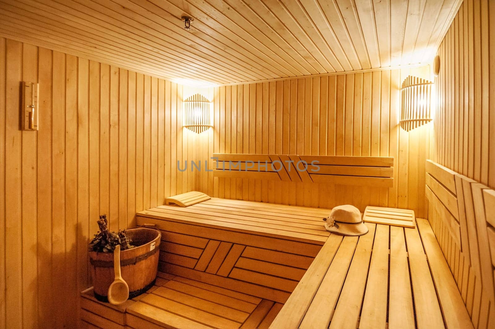 sauna hot gold