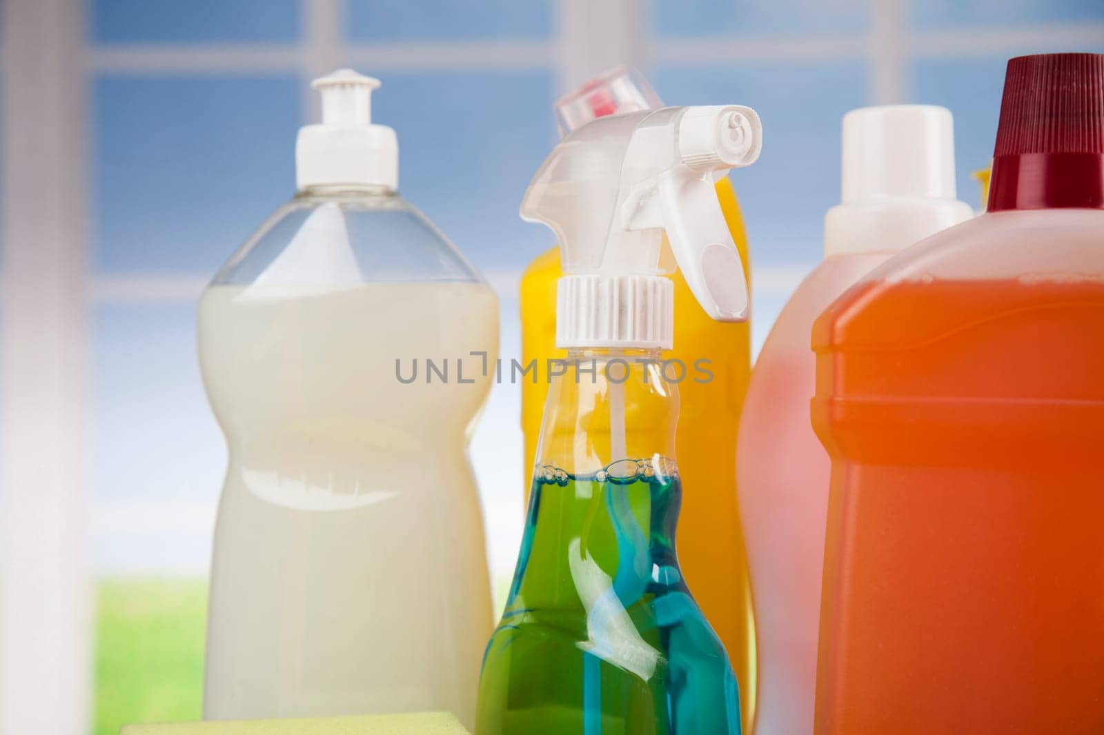 Cleaning Equipment and window background