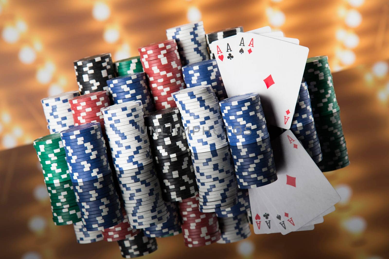 Classic casino, Poker Chips background