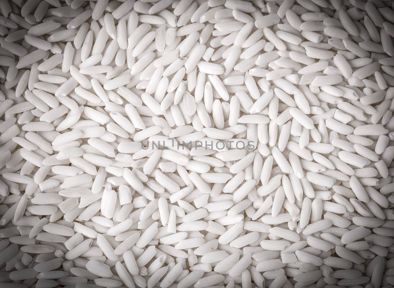 The close up of Background of white wild rice. Selective focus
