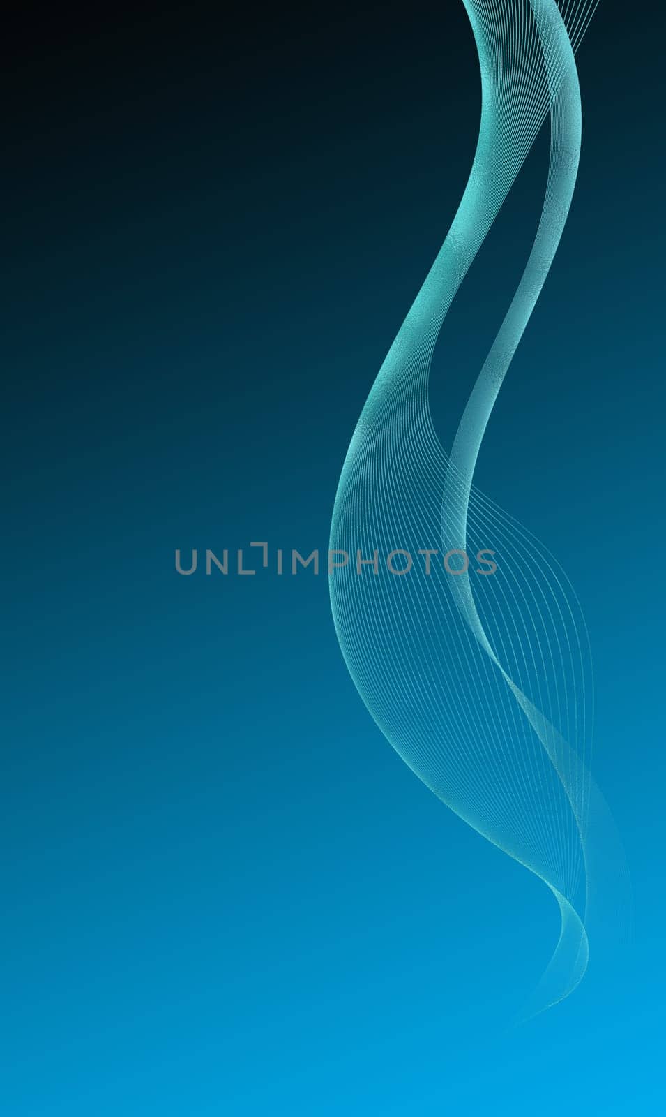Abstract Wire Mesh Wave Background. Data technology. Abstract futuristic background. Wave lines on dark blue background. Network connection structure. Vertical design. Illustration