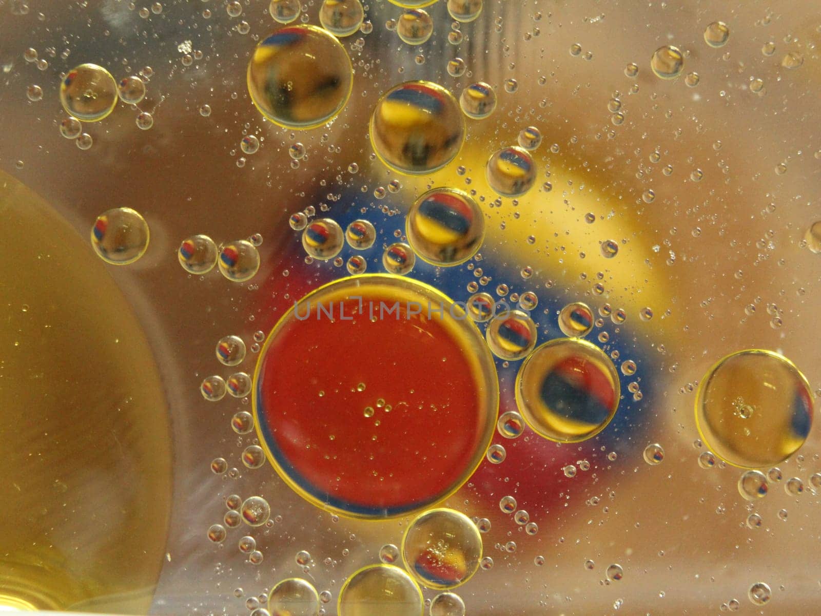 Different abstract bubbles colored spheres rare spectacular fluids