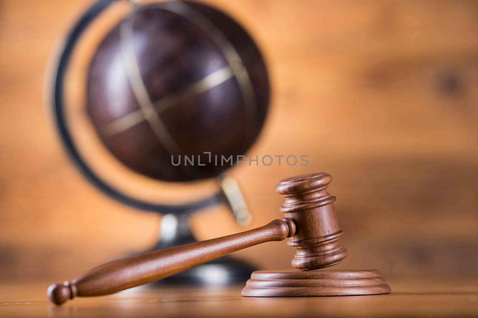 Globe, Law and justice concept