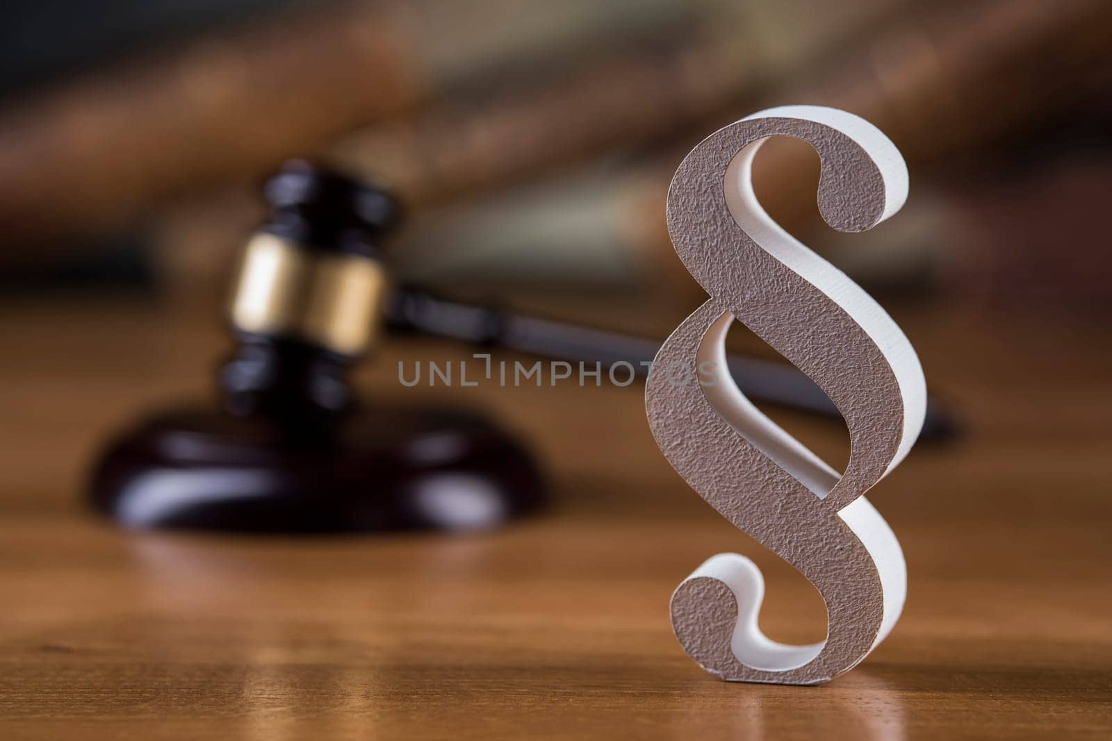 Paragraph background, Law theme, mallet of the judge