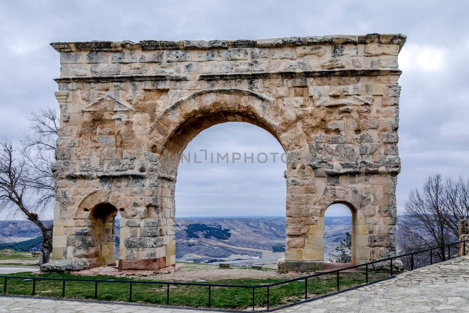 Roman arch of Medinaceli (2nd-3rd century) Soria province Castilla-Leon Spain
