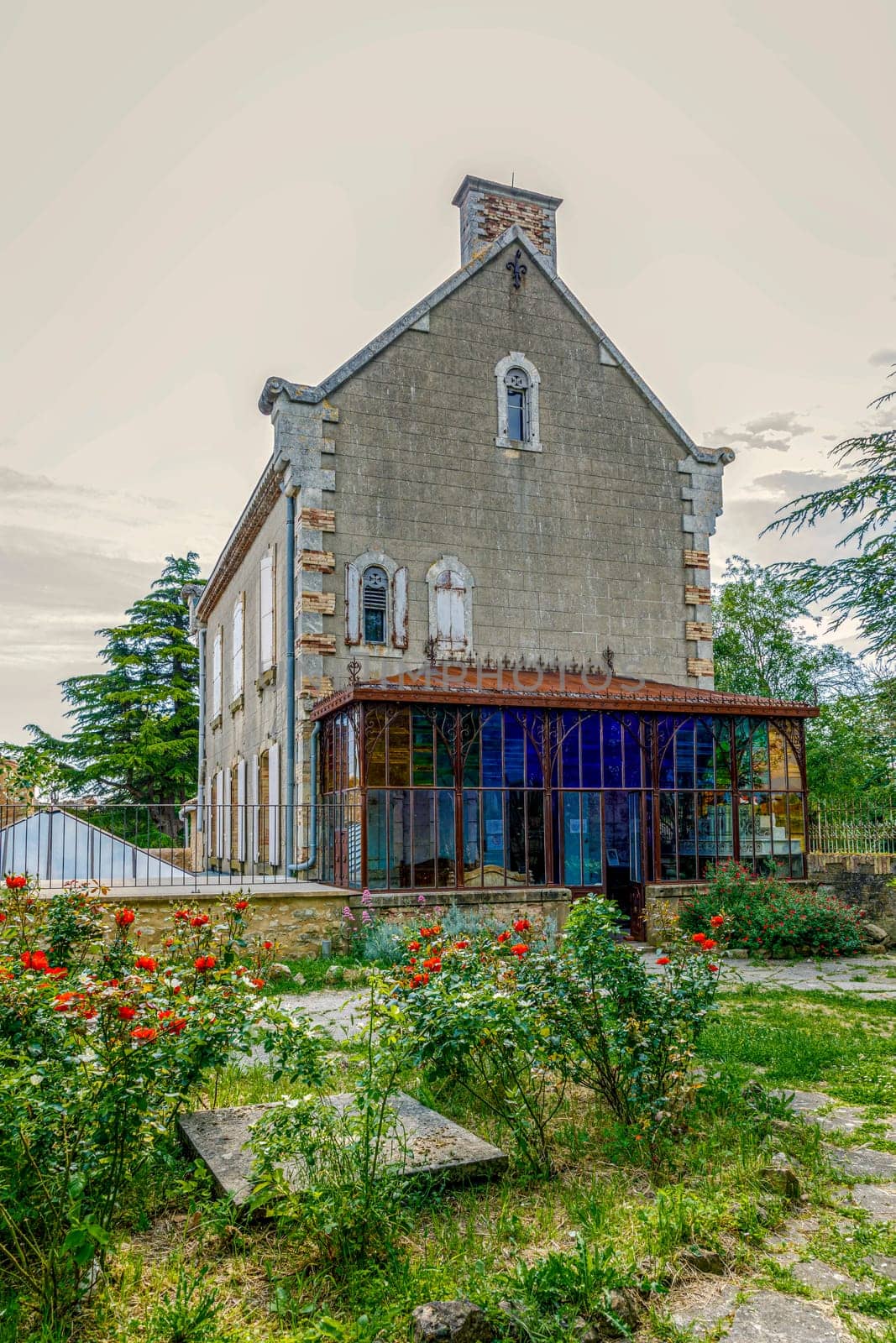 abbot Sauniere house rennes le chateau city in Aude in France