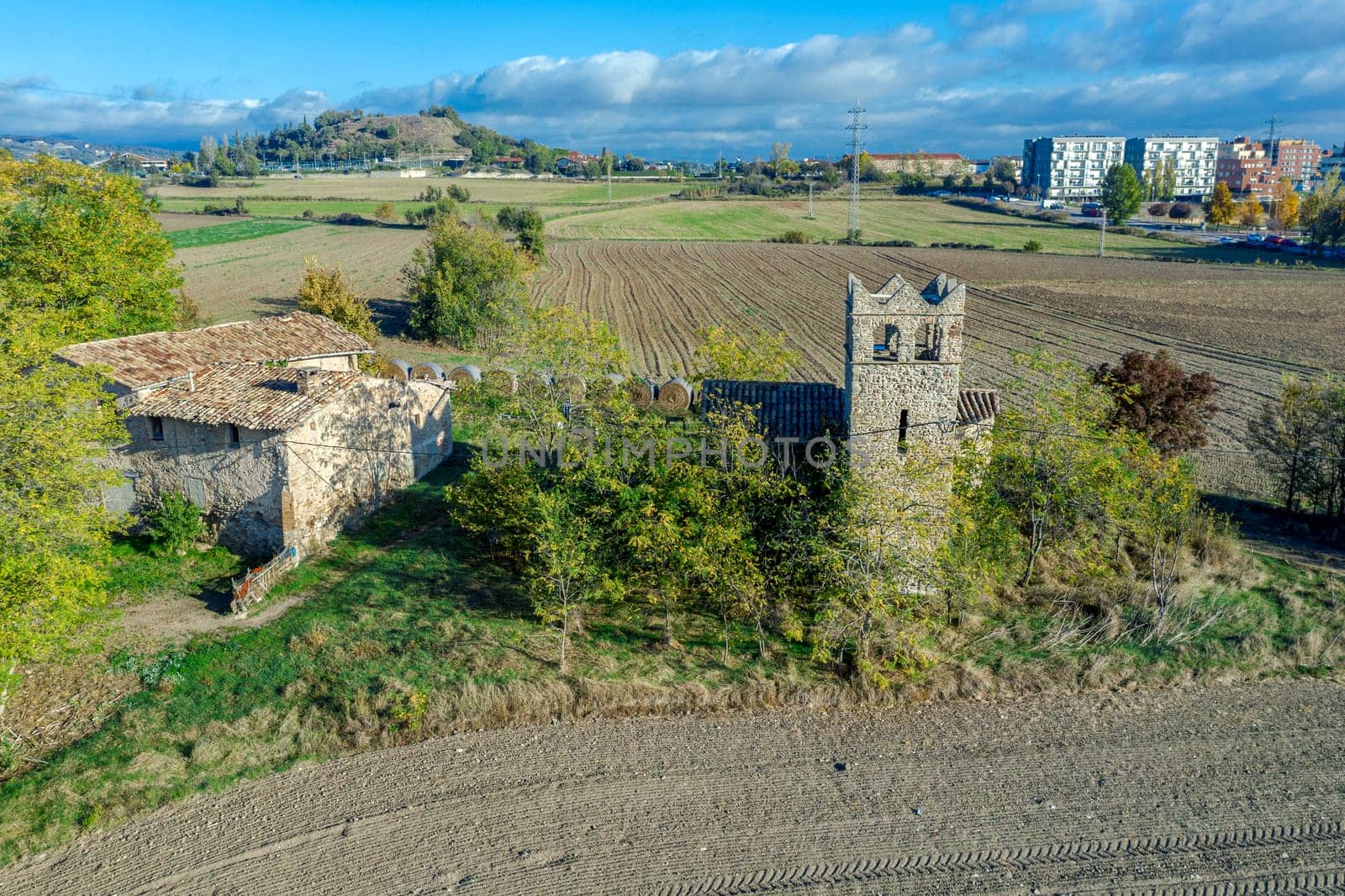 11th century church Romanesque of Sant Sixt de Miralpla is a chapel Vic, Osona. It is protected as a Cultural Asset of Local Interest. Spain