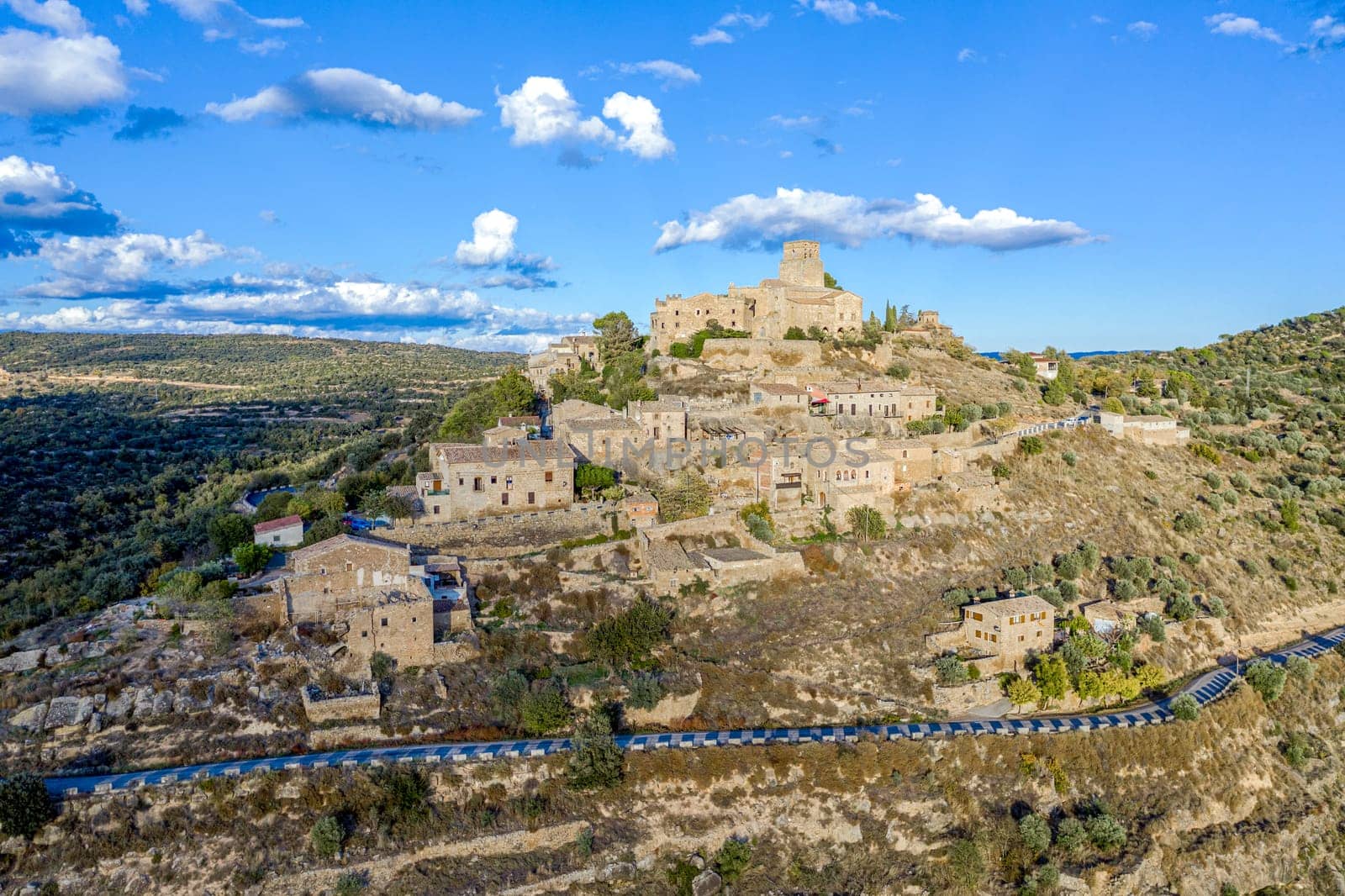 Castle of Ribelles municipality of Vilanova de la Aguda, in La Noguera, 11th century, Spain