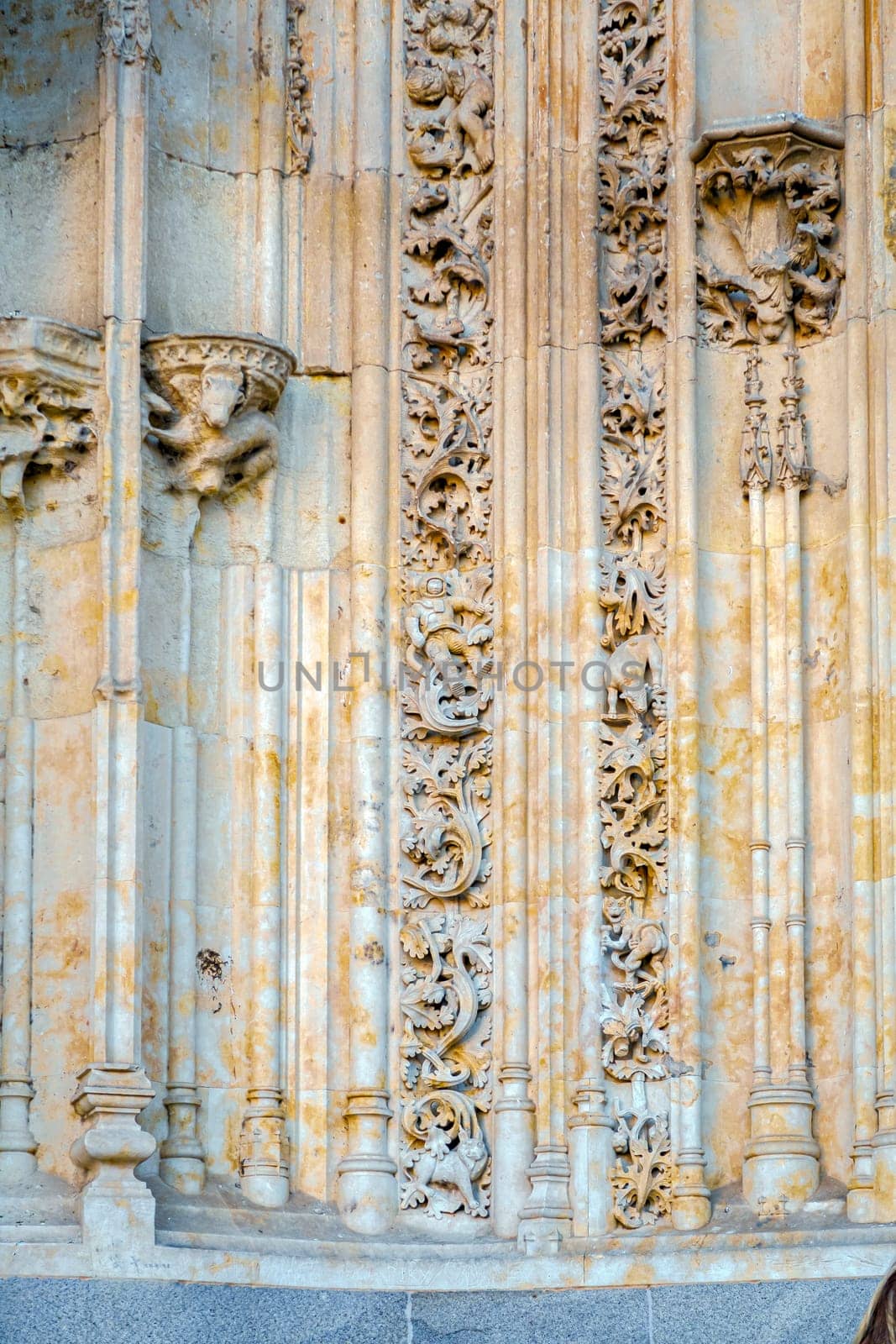 Astronaut carved on the facade of the cathedral of Salamanca in Spain.