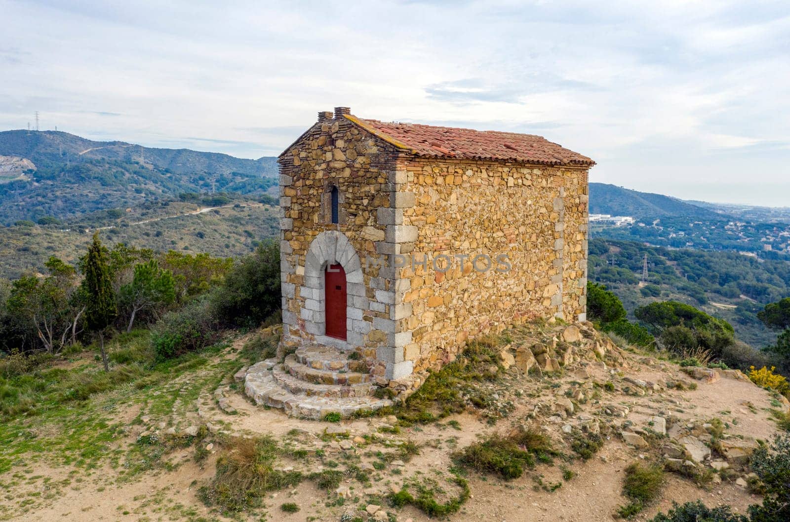 Hermitage Sant Onofre Badalona Barcelona Spain. Built in the fifteenth century