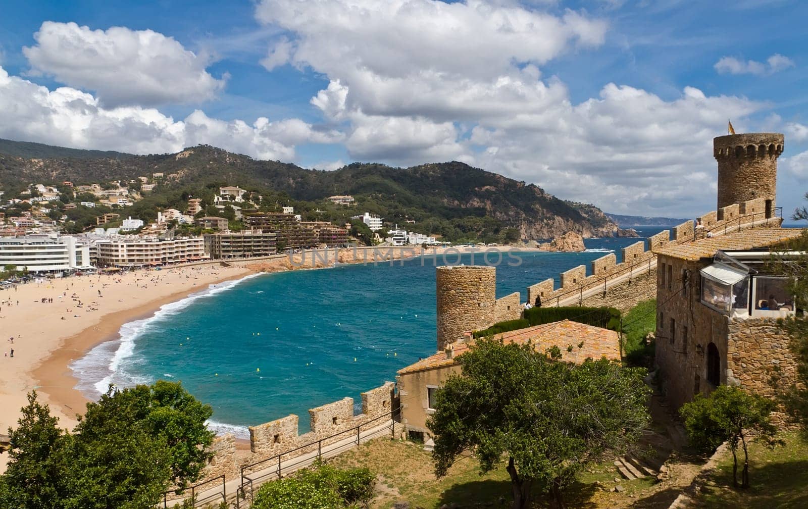 Tower Tossa de Mar, Spain, resorts typical Catalan