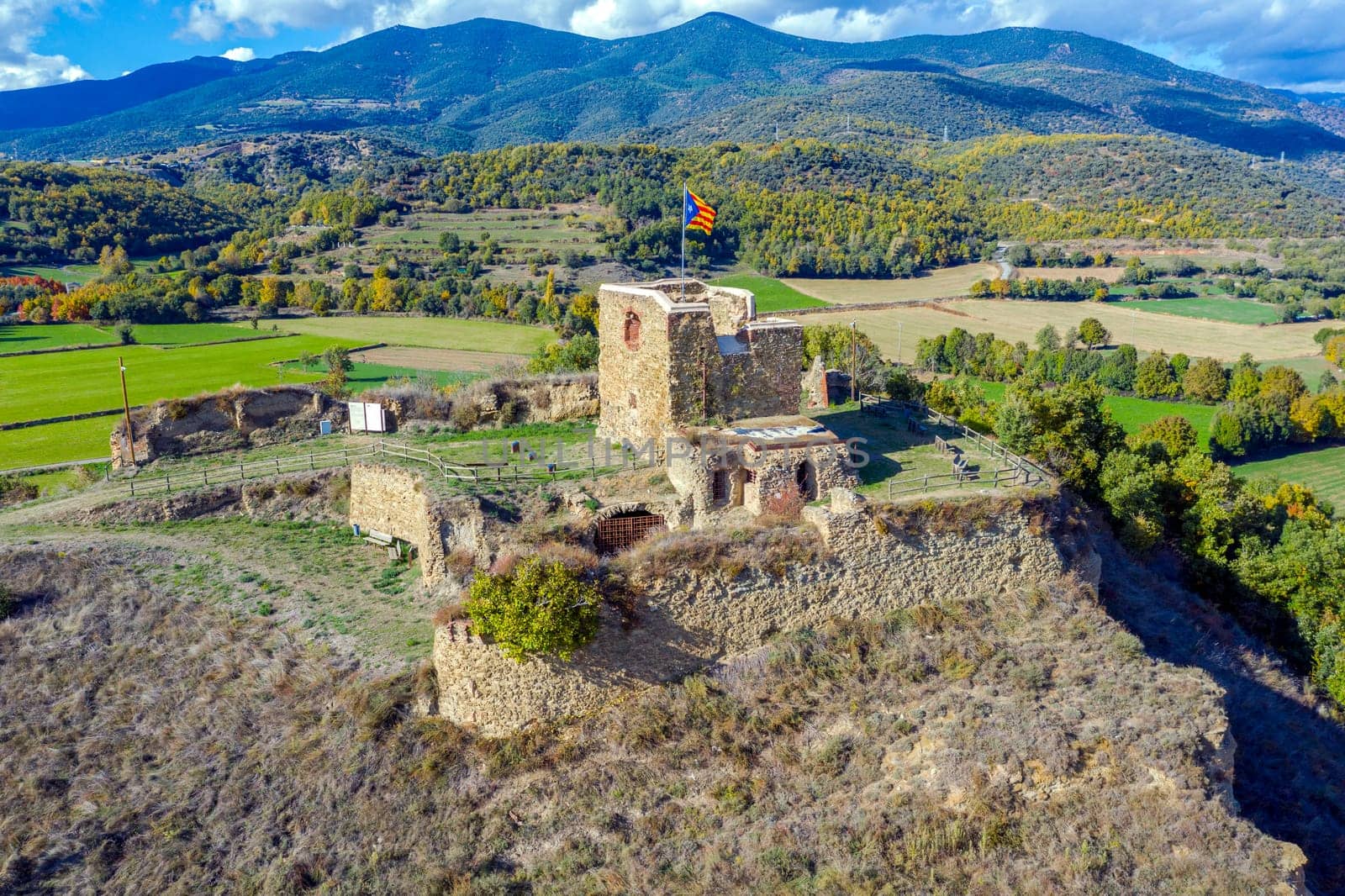 Solsona defense tower, isolated that constitutes the outpost of Castellciutat castle, in the Seo de Urgell Spain
